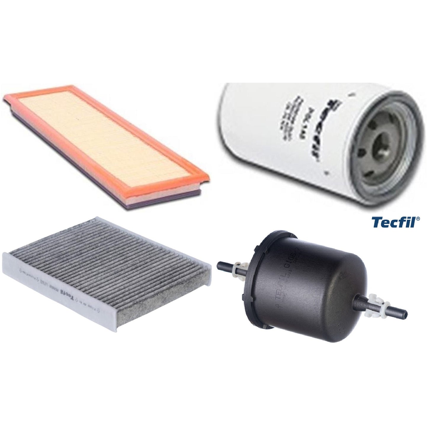 Kit Filtros de Ar do Motor, Óleo, Cabine e Combustível - Tecfil - ACA202 / ARL9608 / GI06/7 / PSL148 - (1)