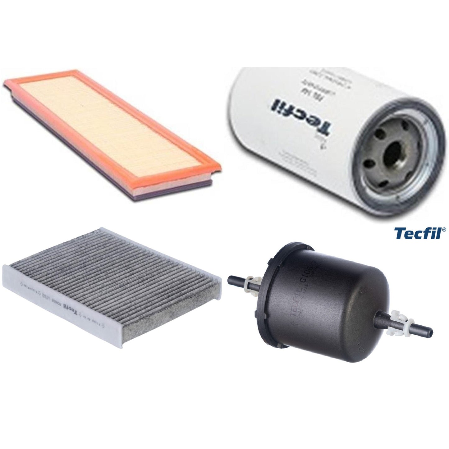 Kit Filtros de Ar do Motor, Óleo, Cabine e Combustível - Tecfil - ACA202 / ARL9608 / GI06/7 / PSL144 - (1)