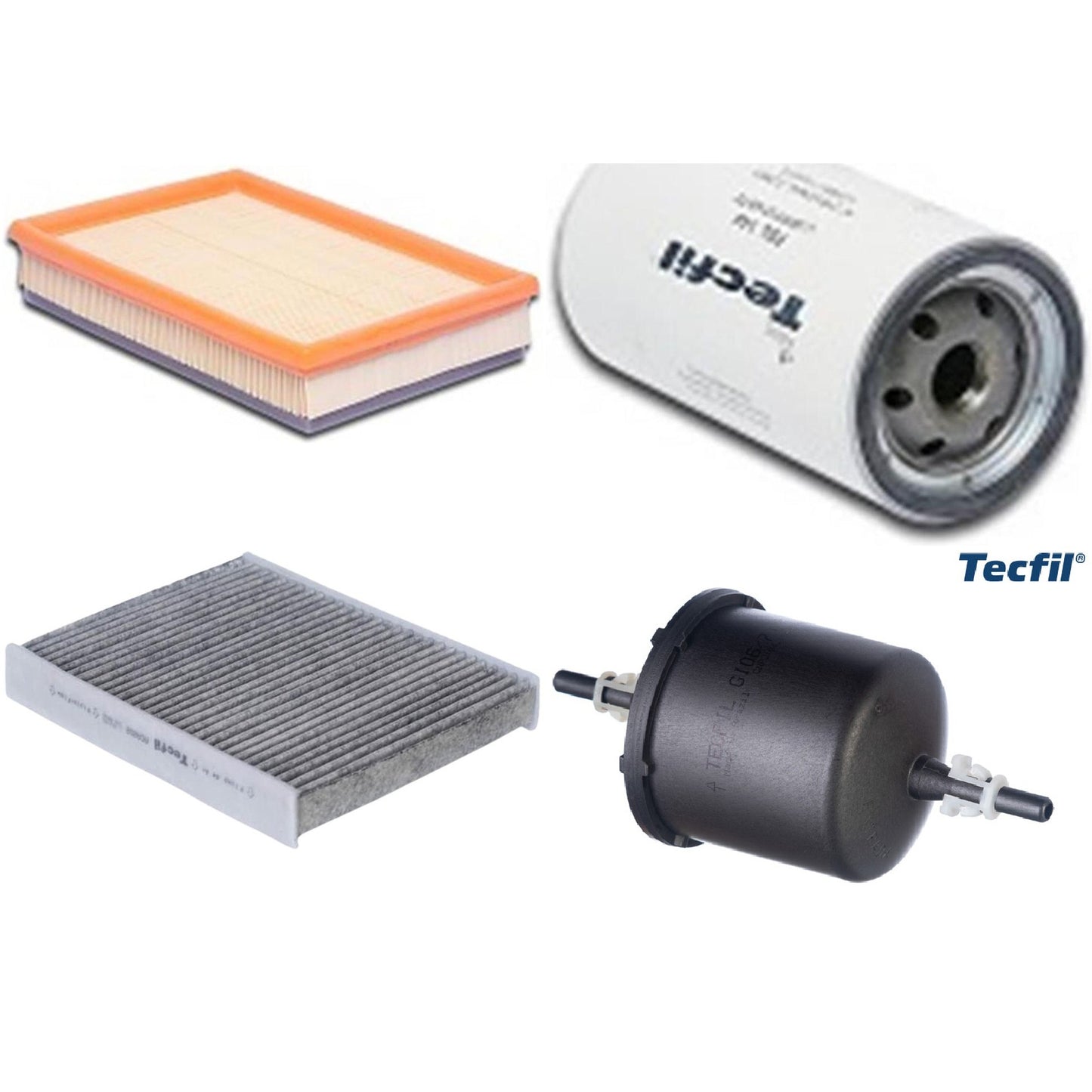 Kit Filtros de Ar do Motor, Óleo, Cabine e Combustível - Tecfil - ACA202 / ARL9603 / GI06/7 / PSL144 - (1)