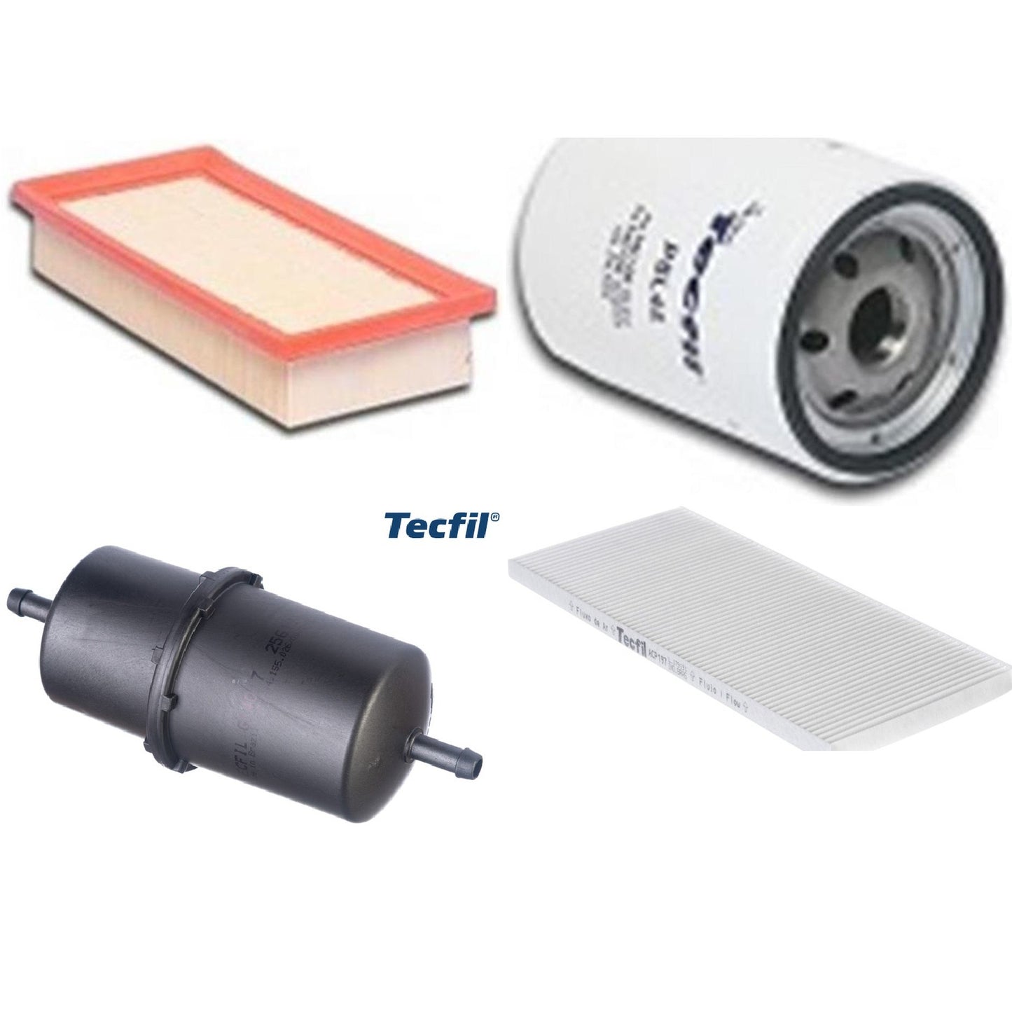 Kit Filtros de Ar do Motor, Óleo, Cabine e Combustível - Tecfil - ACP197 / ARL2505 / GI40/7 / PSL45 - (1)