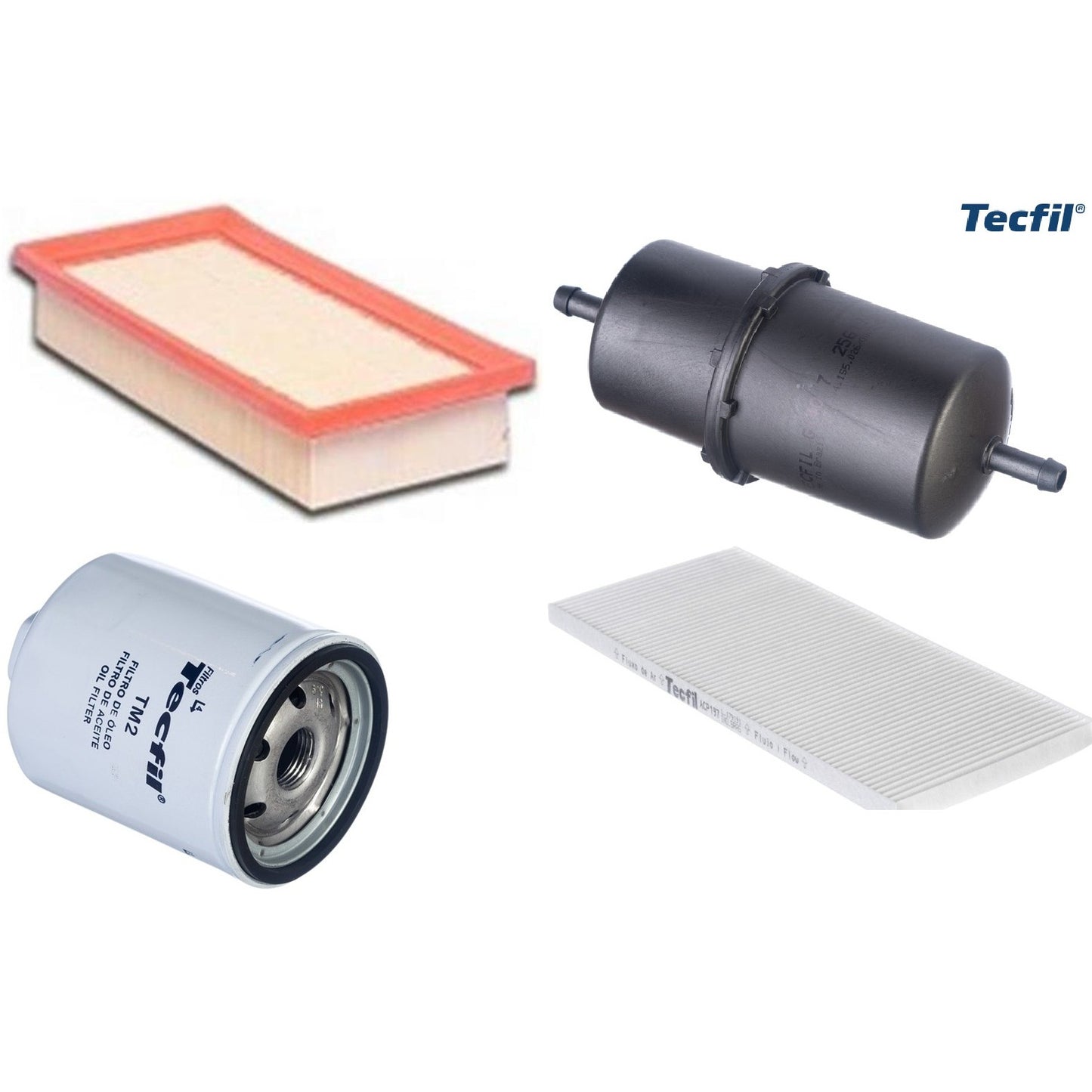 Kit Filtros de Ar do Motor, Óleo, Cabine e Combustível - Tecfil - ACP197 / ARL2505 / GI40/7 / PSL34MP-(TM2) - (1)
