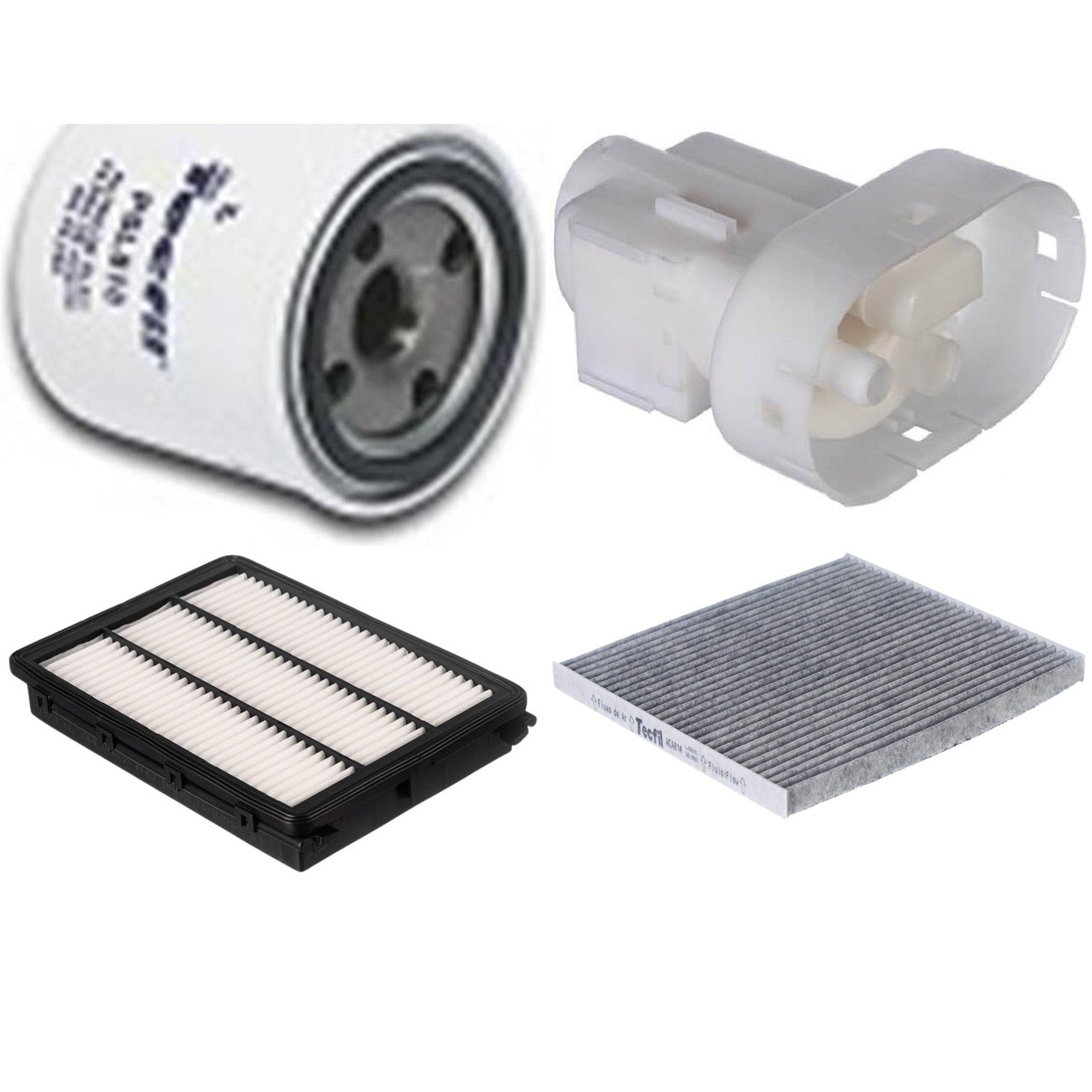 Kit Filtros de Ar do Motor, Óleo, Cabine e Combustível - Tecfil - ACA814 / ARL2347 / FBT2359 / PSL818 - (1)