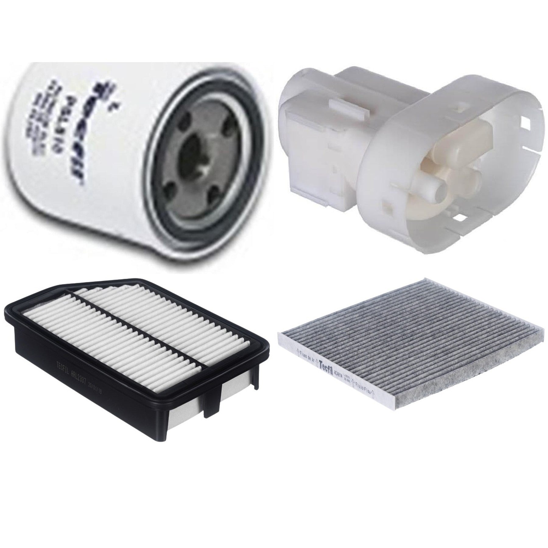 Kit Filtros de Ar do Motor, Óleo, Cabine e Combustível - Tecfil - ACA814 / ARL2337 / FBT2359 / PSL818 - (1)