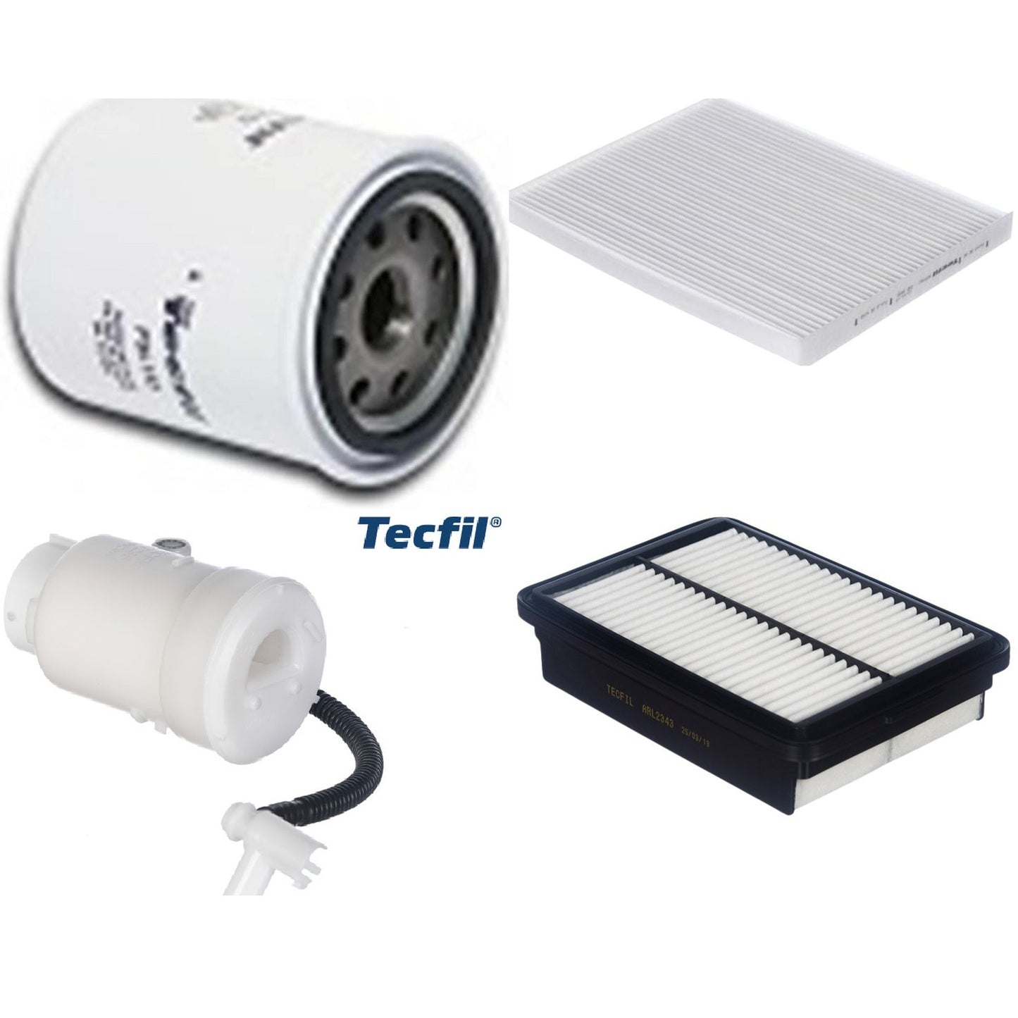 Kit Filtro de Ar, Combustível, Óleo e Ar Condicionado - Tecfil - ACP982 / ARL2343 / FBT2357 / PSL152 - (1)