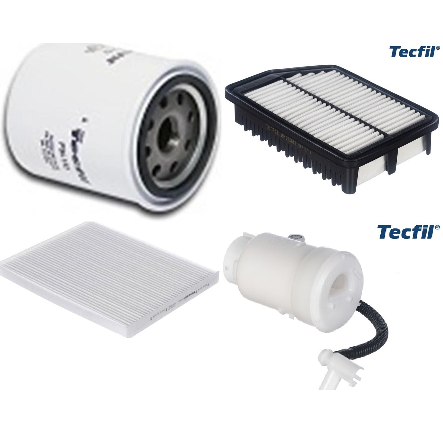 Kit Filtro de Ar, Combustível, Óleo e Ar Condicionado - Tecfil - ACP982 / ARL2341 / FBT2357 / PSL152 - (1)