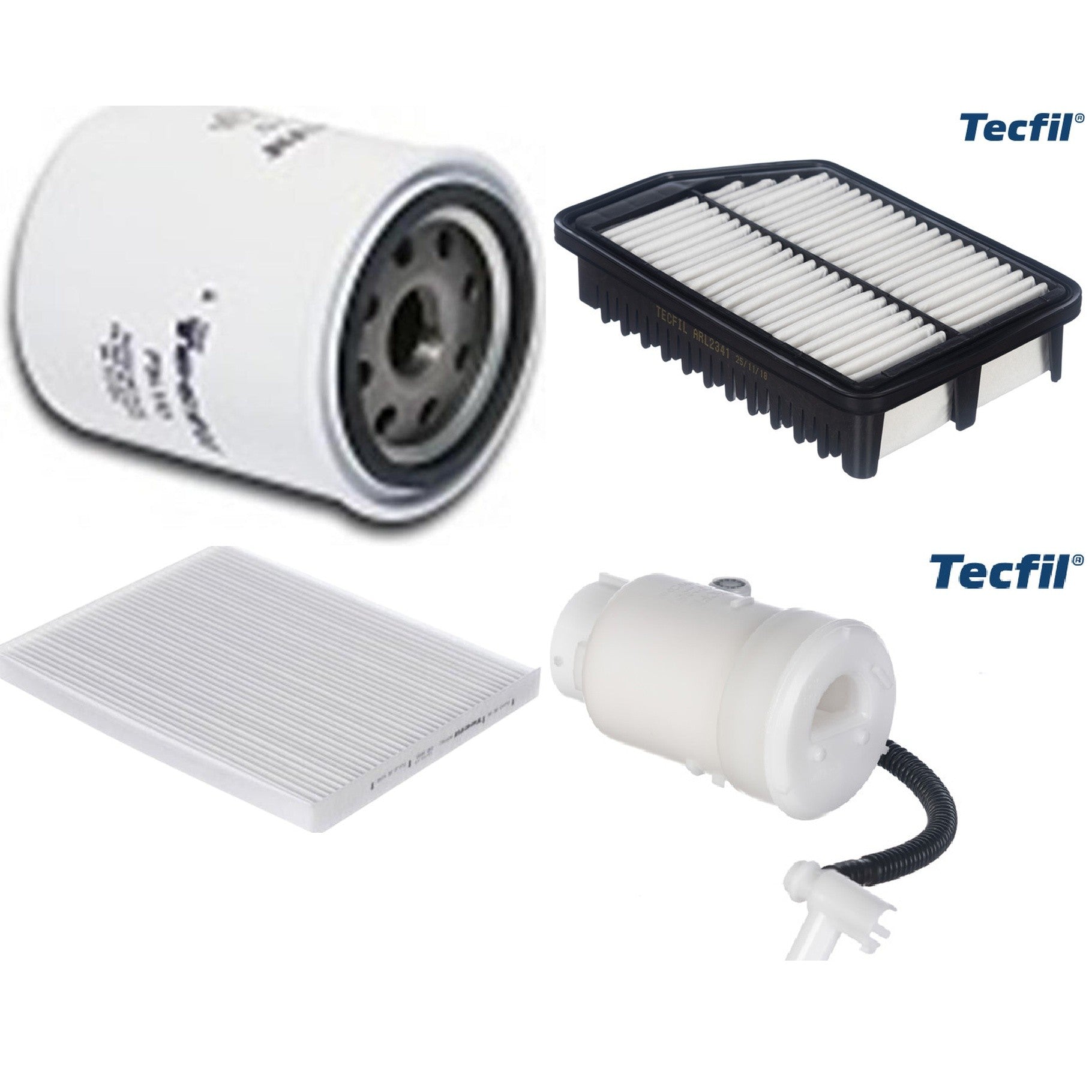 Kit Filtro de Ar, Combustível, Óleo e Ar Condicionado - Tecfil - ACP982 / ARL2341 / FBT2357 / PSL152 - (1)
