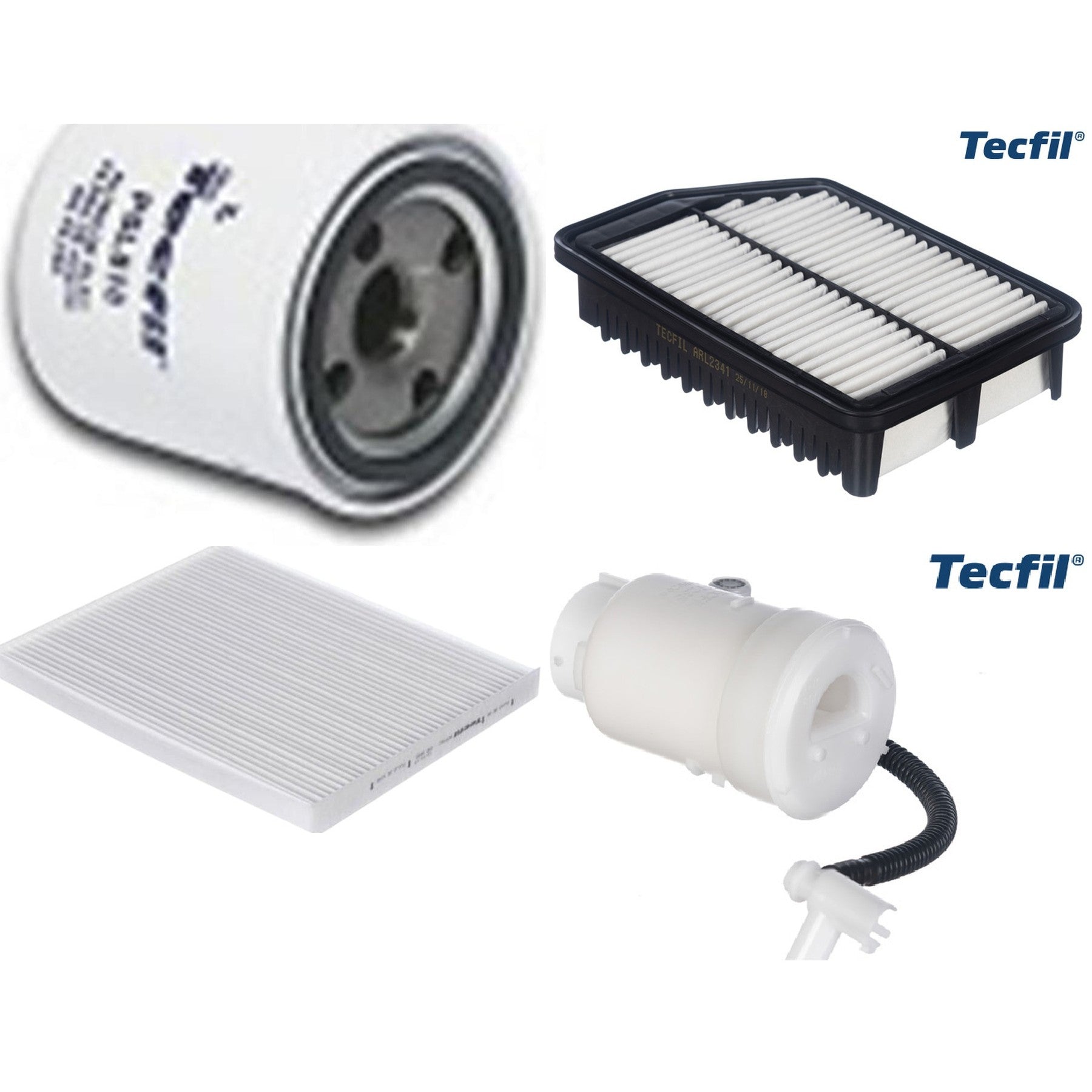 Kit Filtro de Ar, Combustível, Óleo e Ar Condicionado - Tecfil - ACP982 / ARL2341 / FBT2357 / PSL818 - (1)
