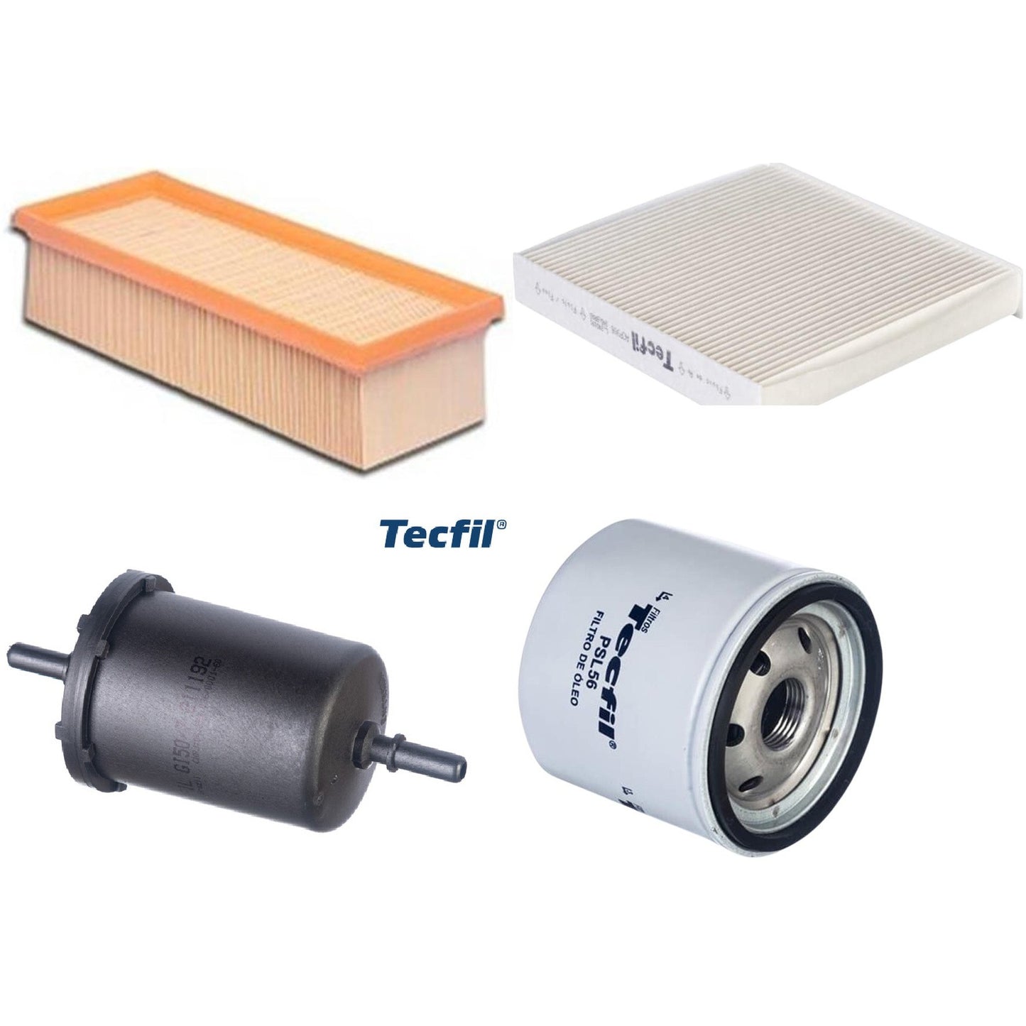 Kit Filtro de Ar, Combustível, Óleo e Ar Condicionado - Tecfil - ACP906 / ARL4152 / GI50/7 / PSL56 - (1)