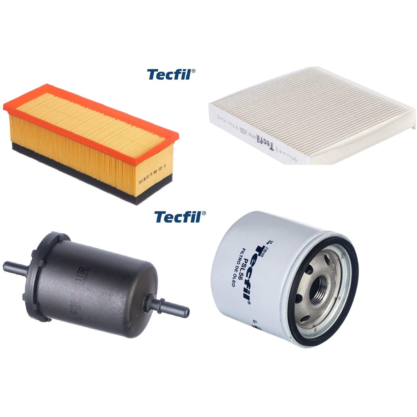 Kit Filtro de Ar, Combustível, Óleo e Ar Condicionado - Tecfil - ACP906 / ARL4152/1 / GI50/7 / PSL56 - (1)