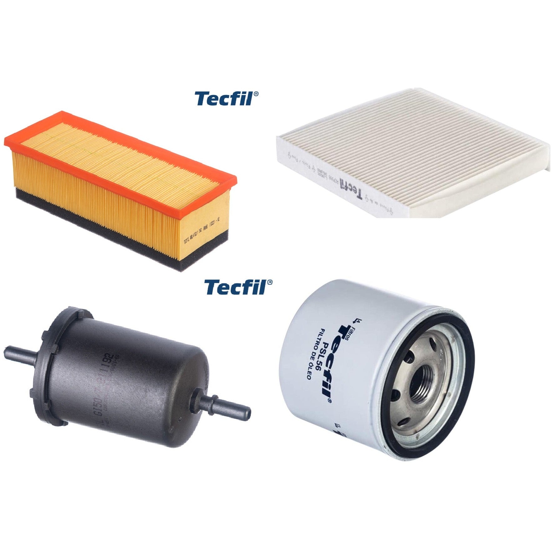 Kit Filtro de Ar, Combustível, Óleo e Ar Condicionado - Tecfil - ACP906 / ARL4152/1 / GI50/7 / PSL56 - (1)