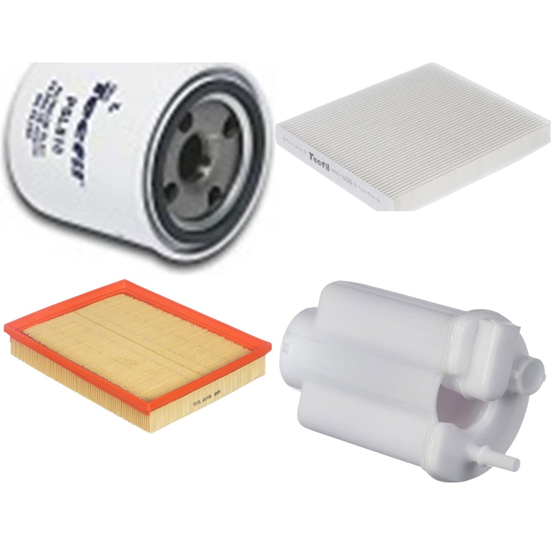 Kit Filtros de Ar do Motor, Óleo, Cabine e Combustível - Tecfil - ACP974 / ARL4136 / FBT2372 / PSL818 - (1)