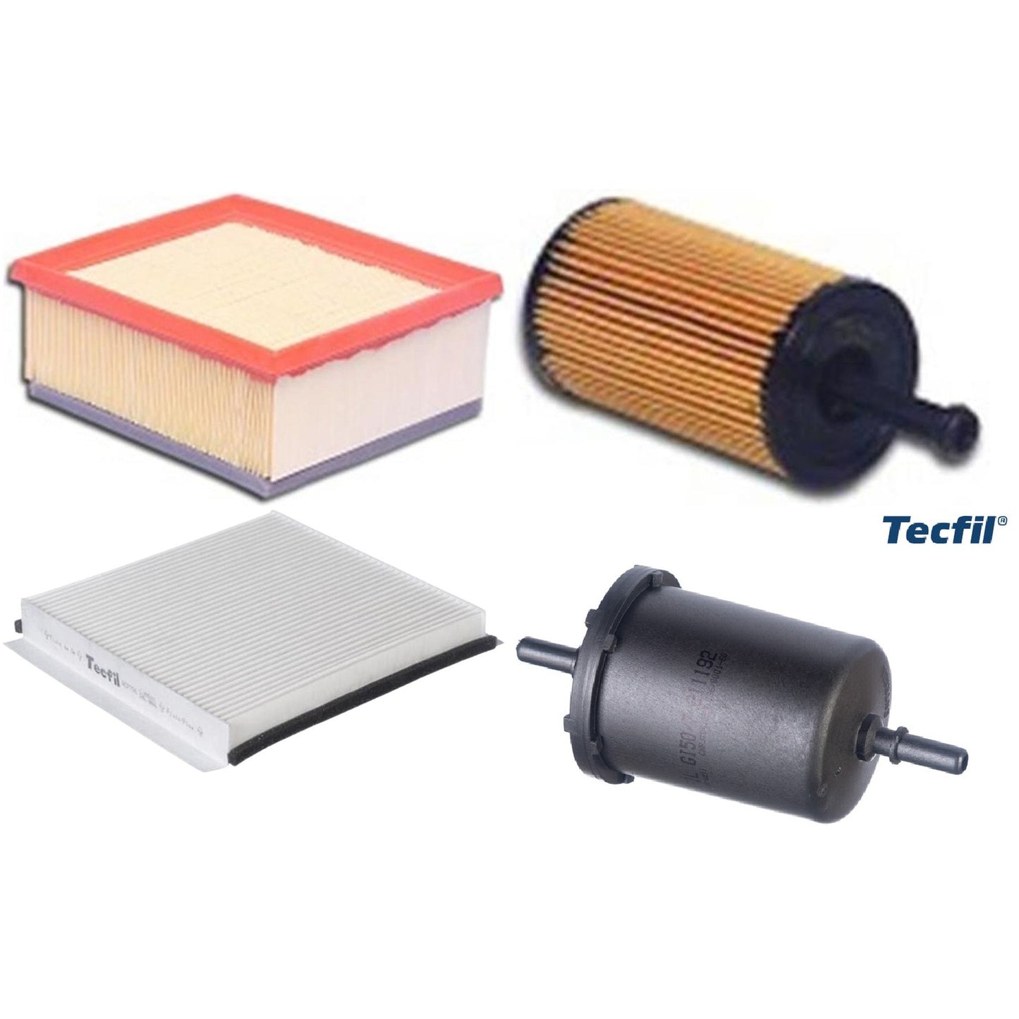 Kit Filtros de Ar do Motor, Óleo, Cabine e Combustível - Tecfil - ACP796 / ARL5050 / GI50/7 / PEL110 - (1)