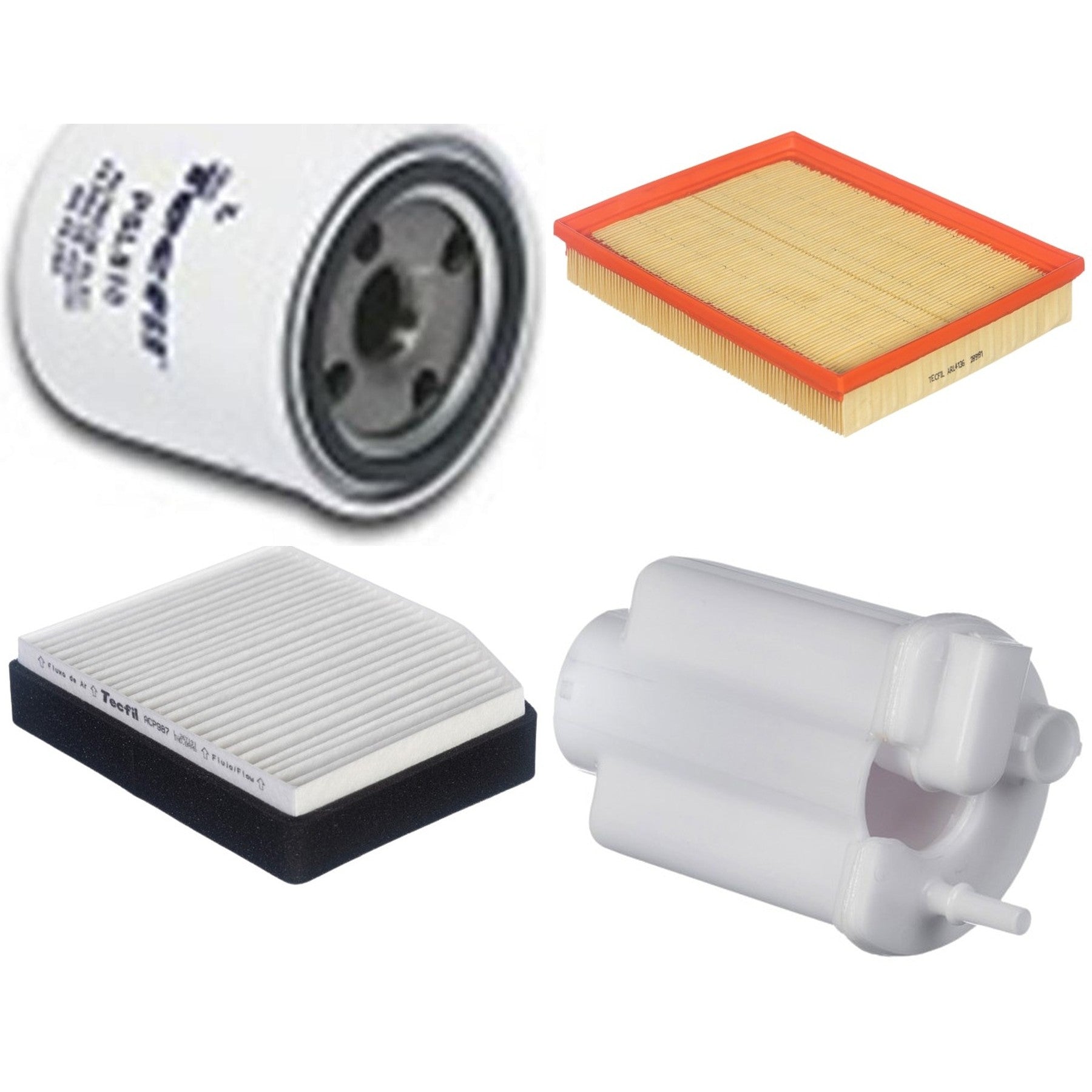 Kit Filtros de Ar do Motor, Óleo, Cabine e Combustível - Tecfil - ACP987 / ARL4136 / FBT2372 / PSL818 - (1)
