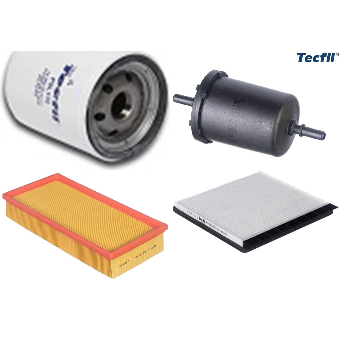 Kit Filtros de Ar do Motor, Óleo, Cabine e Combustível - Tecfil - ACP795 / ARL8103 / GI50/7 / PSL135 - (1)