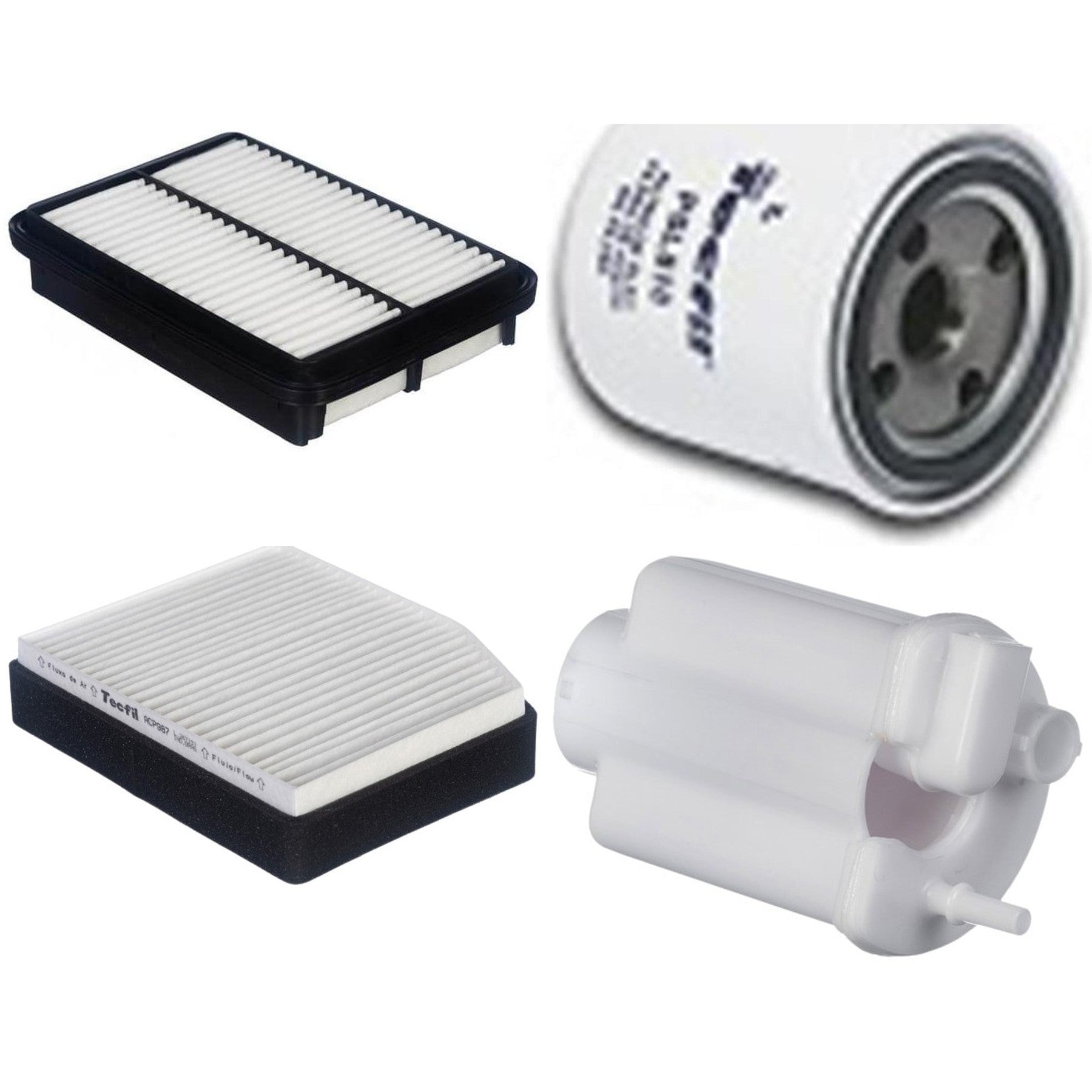 Kit Filtros de Ar do Motor, Óleo, Cabine e Combustível - Tecfil - ACP987 / ARL2345 / FBT2372 / PSL818 - (1)