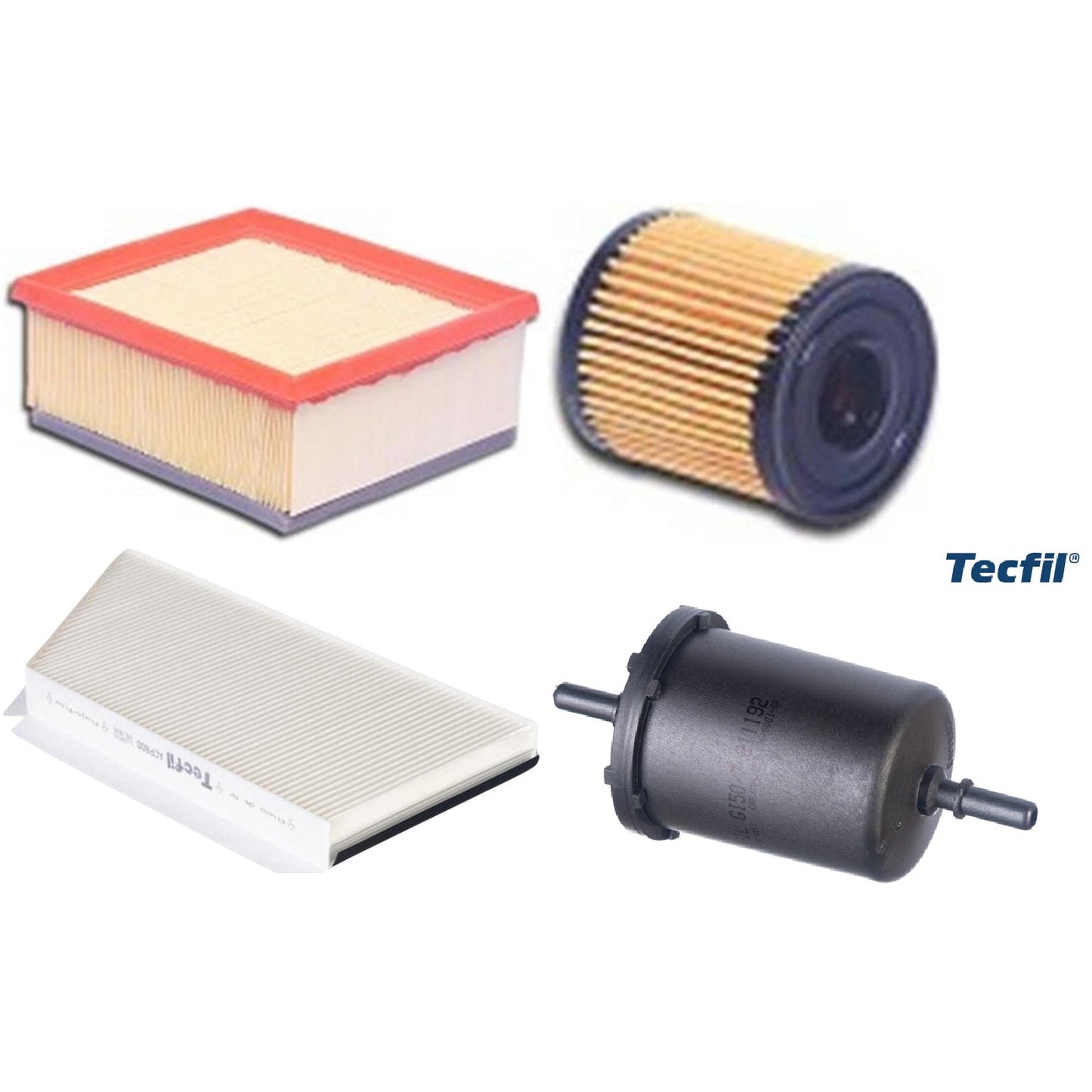 Kit Filtros de Ar do Motor, Óleo, Cabine e Combustível - Tecfil - ACP800 / ARL5050 / GI50/7 / PEL108 - (1)