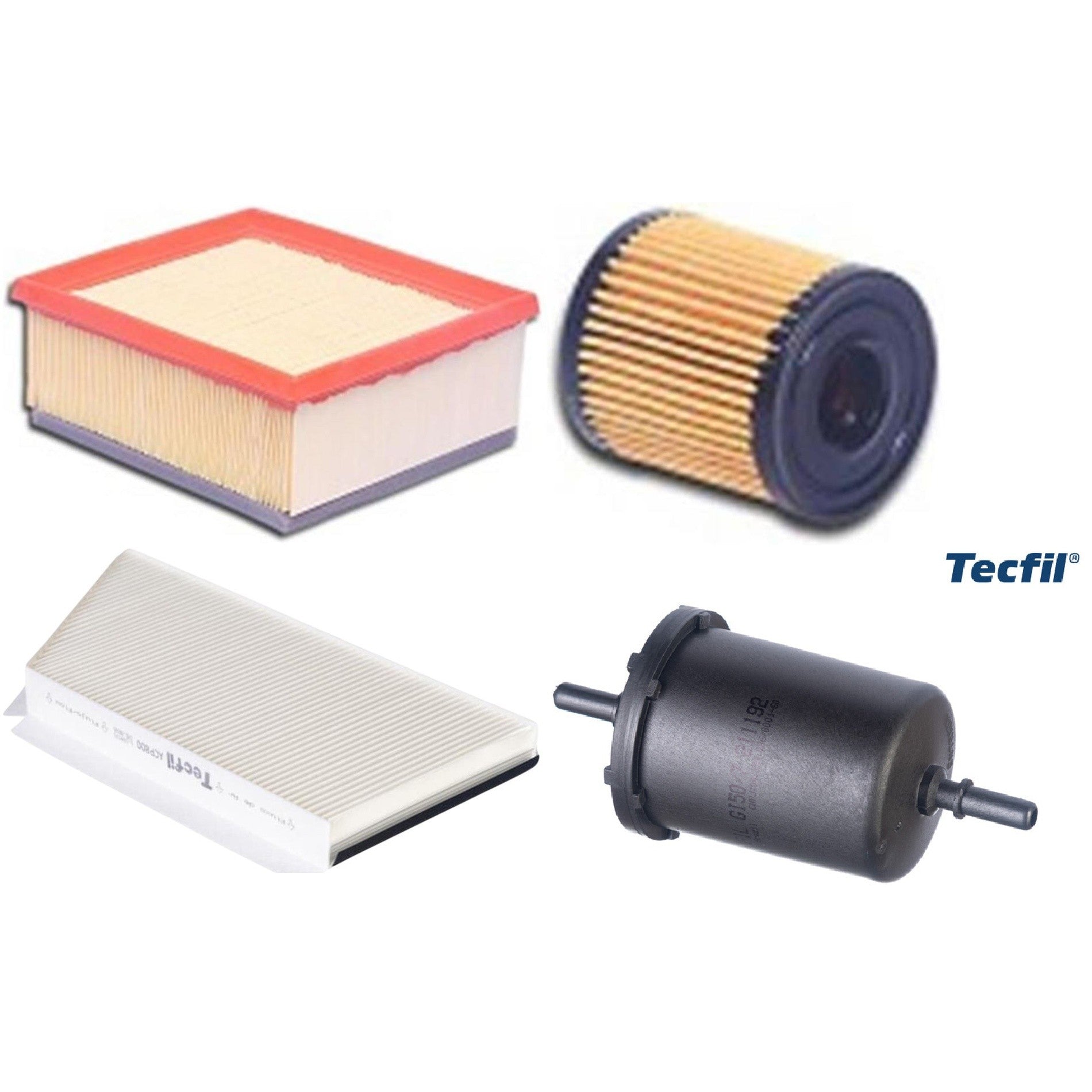 Kit Filtros de Ar do Motor, Óleo, Cabine e Combustível - Tecfil - ACP800 / ARL5050 / GI50/7 / PEL108 - (1)