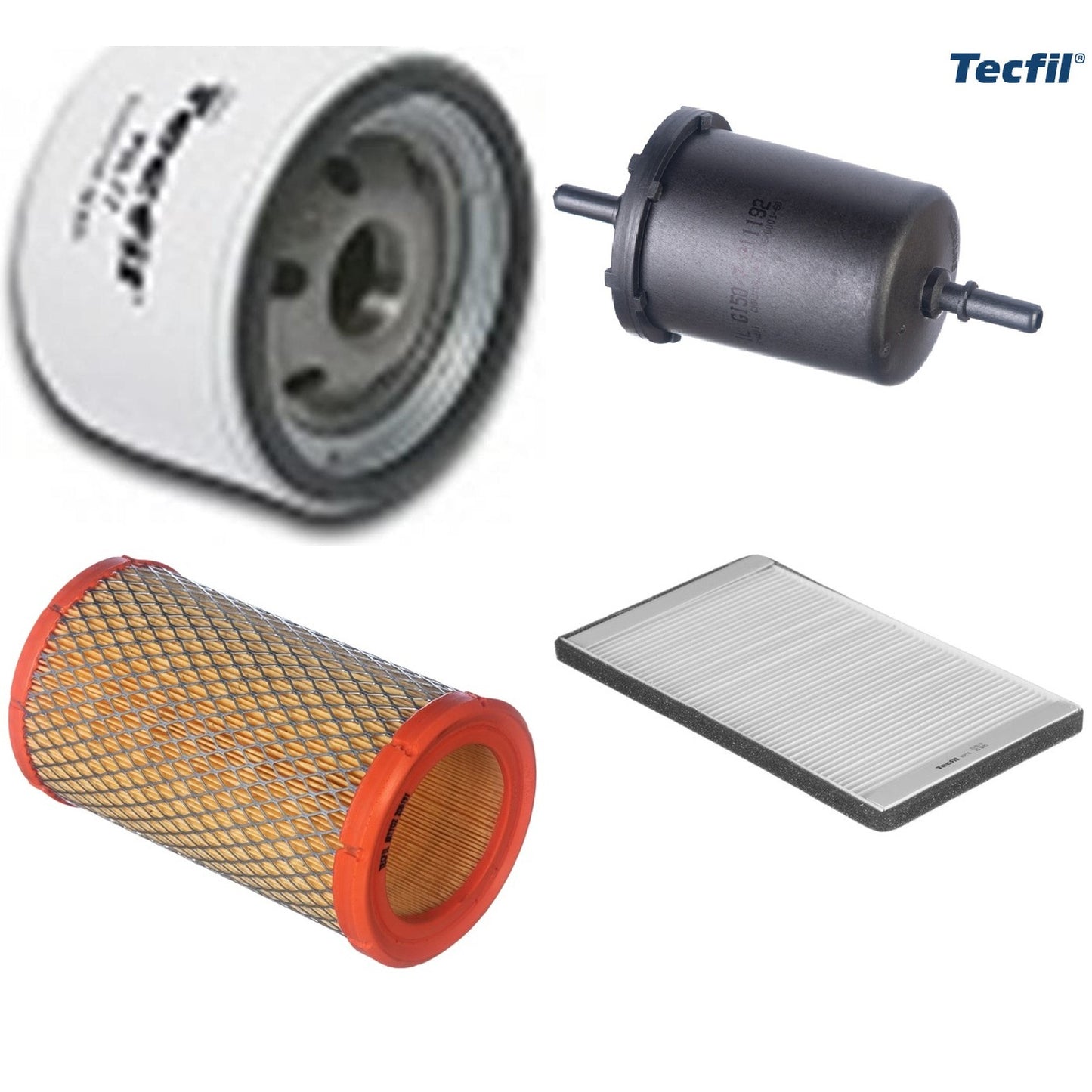 Kit Filtros de Ar do Motor, Óleo, Cabine e Combustível - Tecfil - ACP770 / AR7702 / GI50/7 / PSL77 - (1)