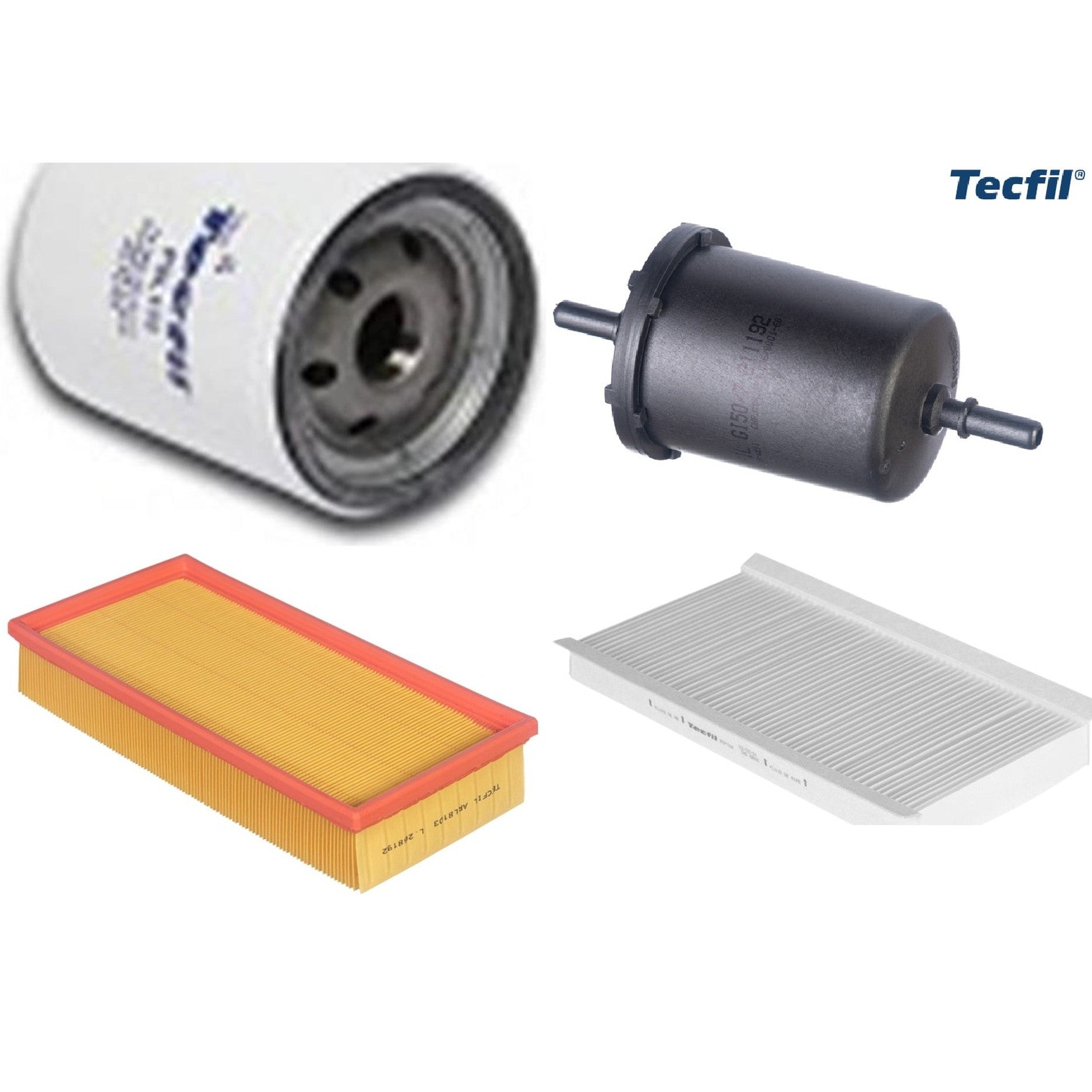 Kit Filtros de Ar do Motor, Óleo, Cabine e Combustível - Tecfil - ACP764 / ARL8103 / GI50/7 / PSL135 - (1)
