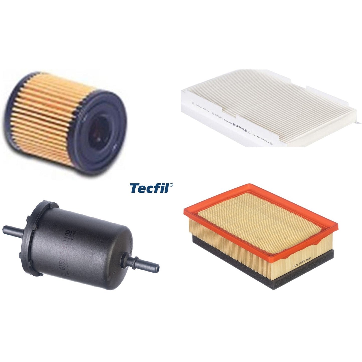 Kit Filtros de Ar do Motor, Óleo, Cabine e Combustível - Tecfil - ACP903 / ARL8110 / GI50/7 / PEL108 - (1)