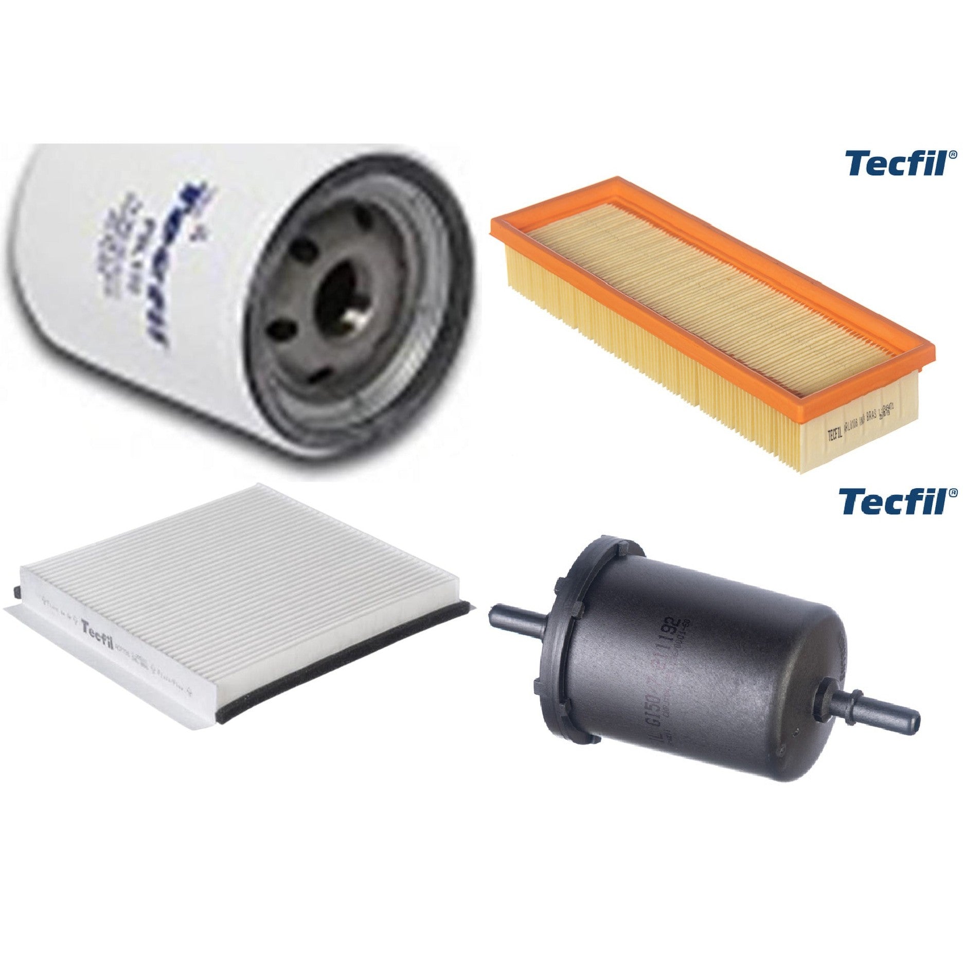 Kit Filtros de Ar do Motor, Óleo, Cabine e Combustível - Tecfil - ACP796 / ARL8106 / GI50/7 / PSL135 - (1)