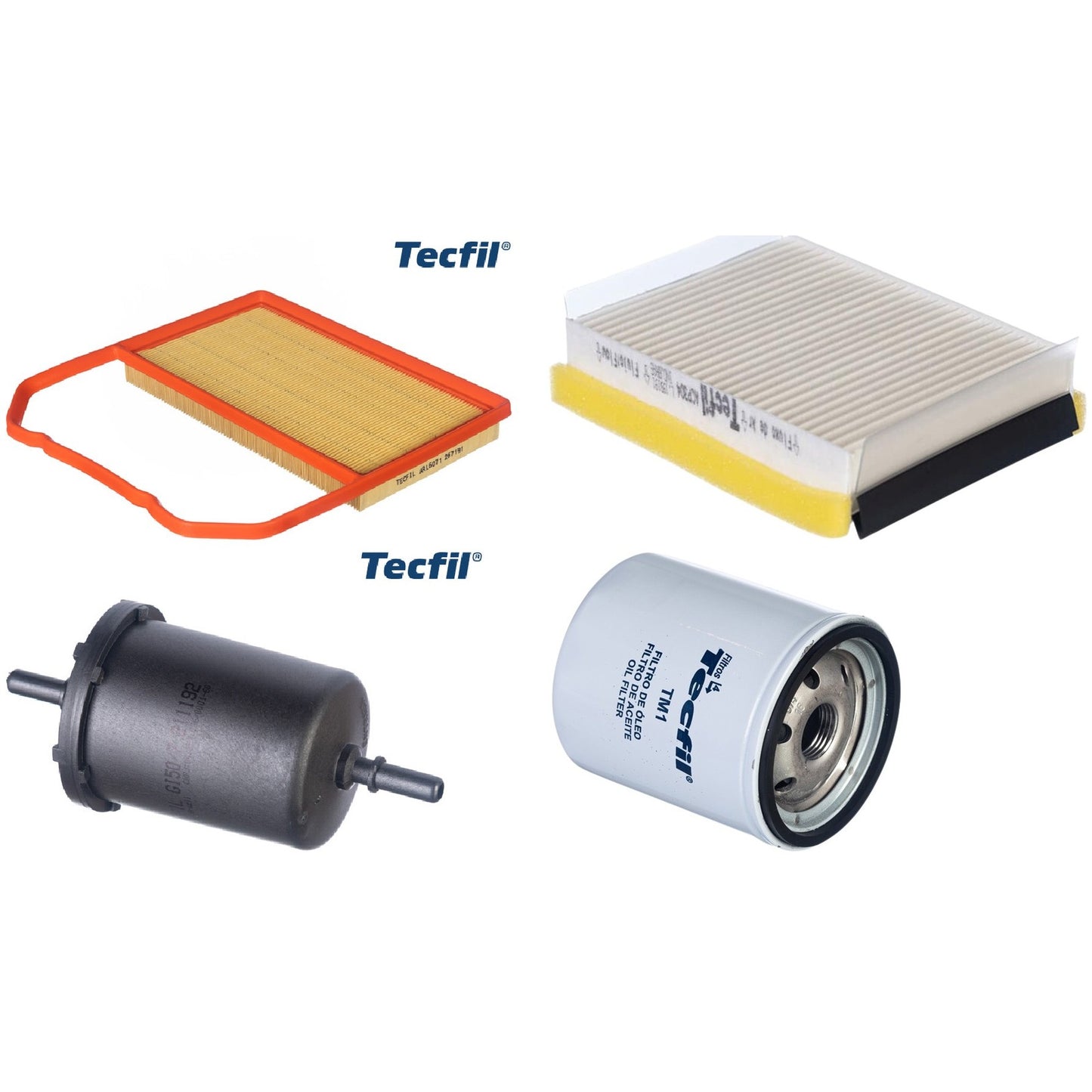 Kit Filtros de Ar do Motor, Óleo, Cabine e Combustível - Tecfil - ACP304 / ARL6071 / GI50/7 / PSL34M-(TM1) - (1)