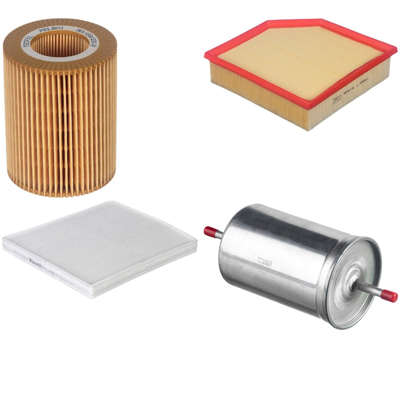 Kit Filtro de Ar, Combustível, Óleo e Ar Condicionado - Tecfil - ACP791 / ART6710 / GI57 / PEL801 - (1)