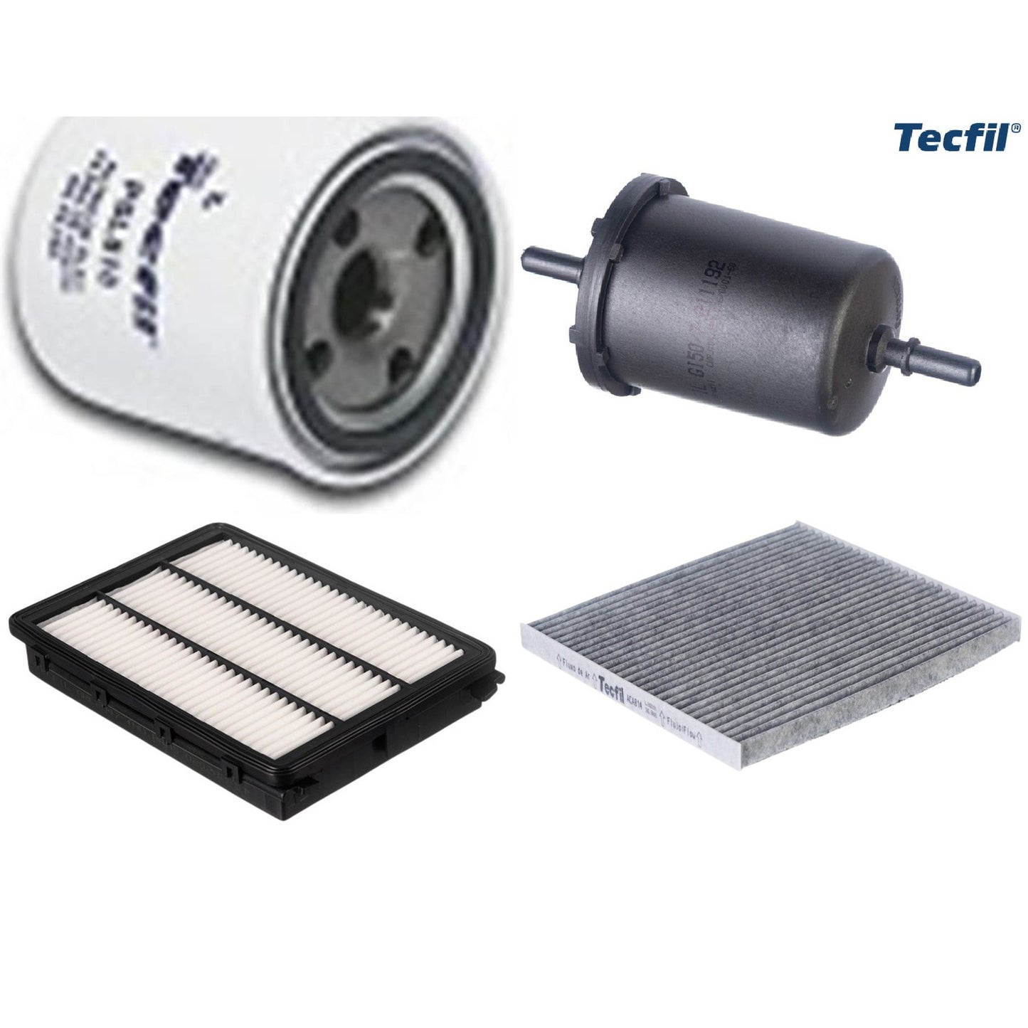 Kit Filtros de Ar do Motor, Óleo, Cabine e Combustível - Tecfil - ACA814 / ARL2347 / GI50/7 / PSL818 - (1)