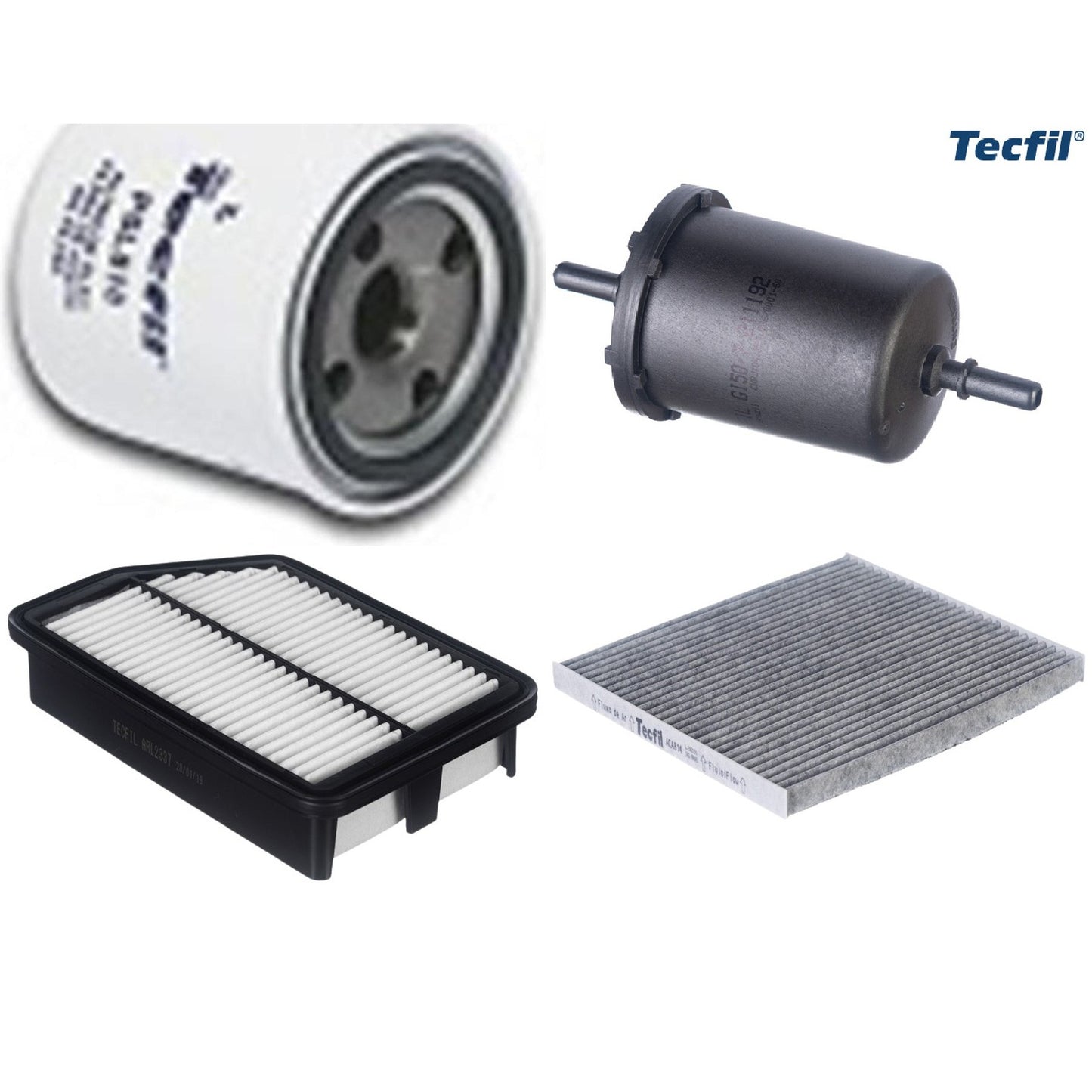 Kit Filtros de Ar do Motor, Óleo, Cabine e Combustível - Tecfil - ACA814 / ARL2337 / GI50/7 / PSL818 - (1)