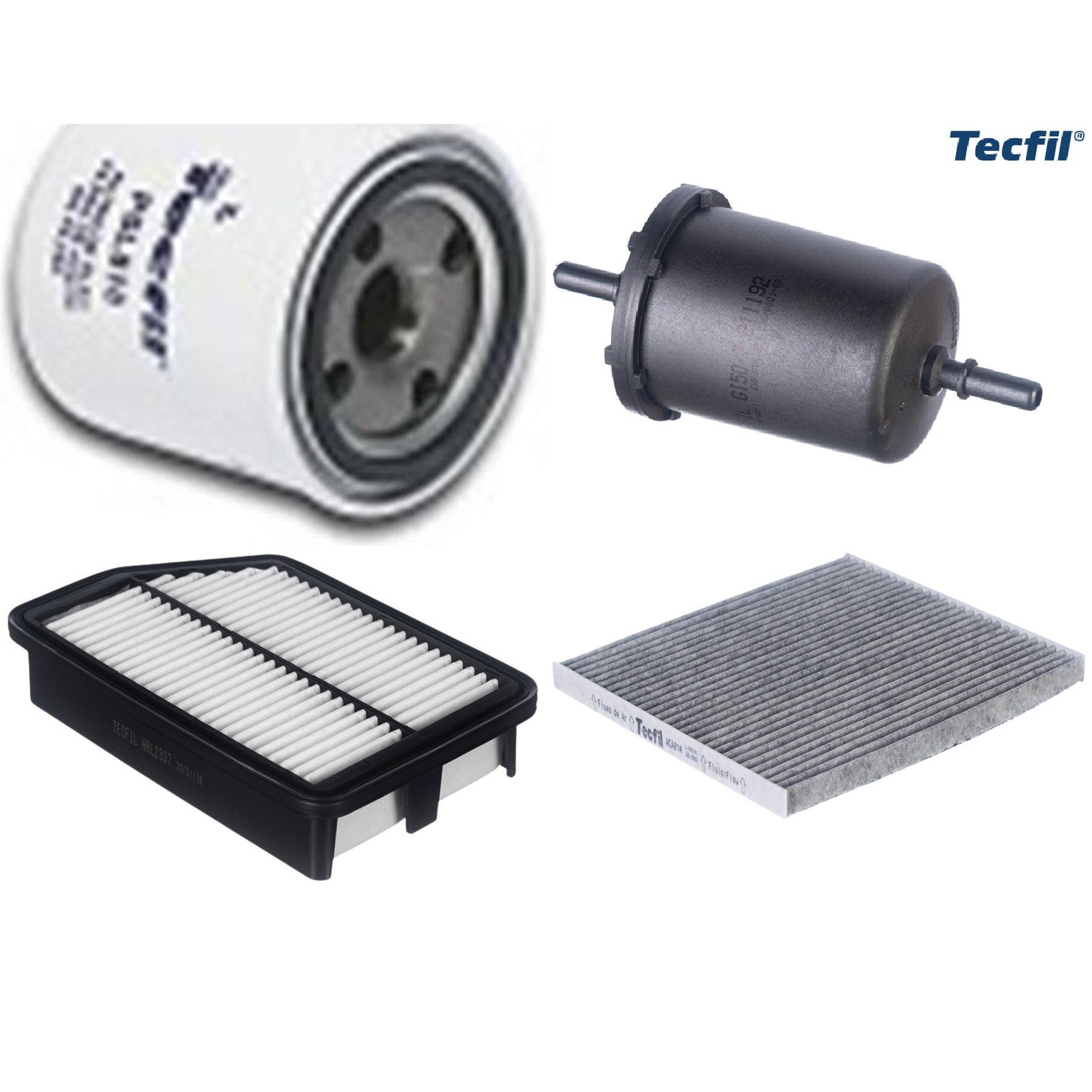 Kit Filtros de Ar do Motor, Óleo, Cabine e Combustível - Tecfil - ACA814 / ARL2337 / GI50/7 / PSL818 - (1)