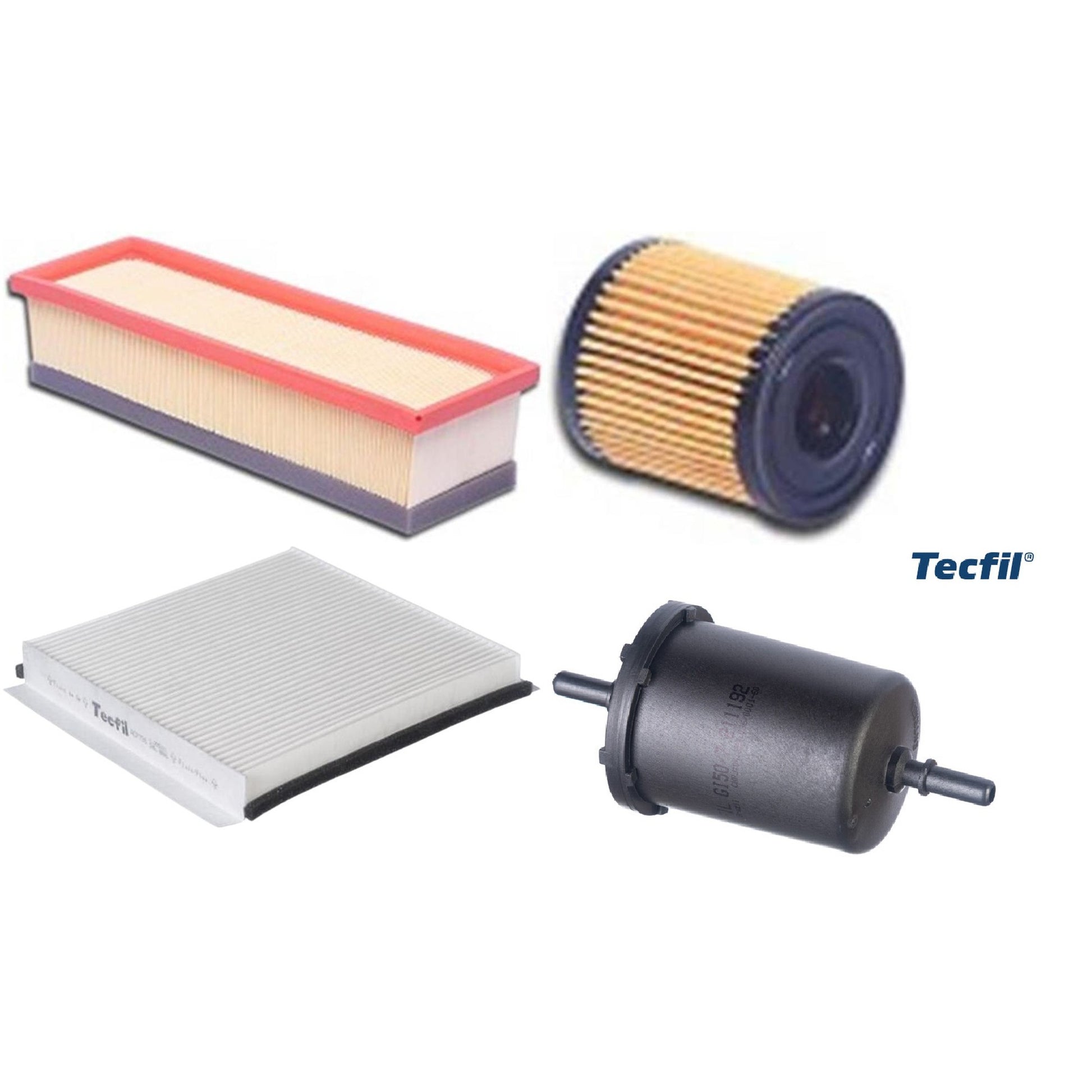 Kit Filtros de Ar do Motor, Óleo, Cabine e Combustível - Tecfil - ACP796 / ARL5053 / GI50/7 / PEL108 - (1)