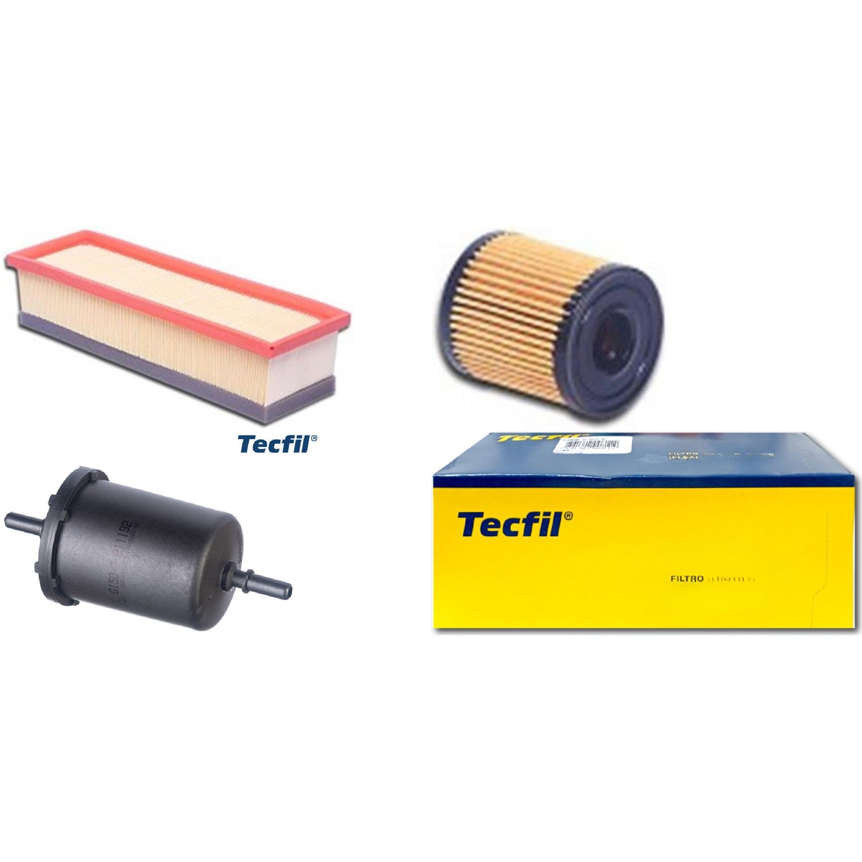 Kit Filtros de Ar do Motor, Óleo, Cabine e Combustível - Tecfil - ACP799/9 / ARL5053 / GI50/7 / PEL108 - (1)