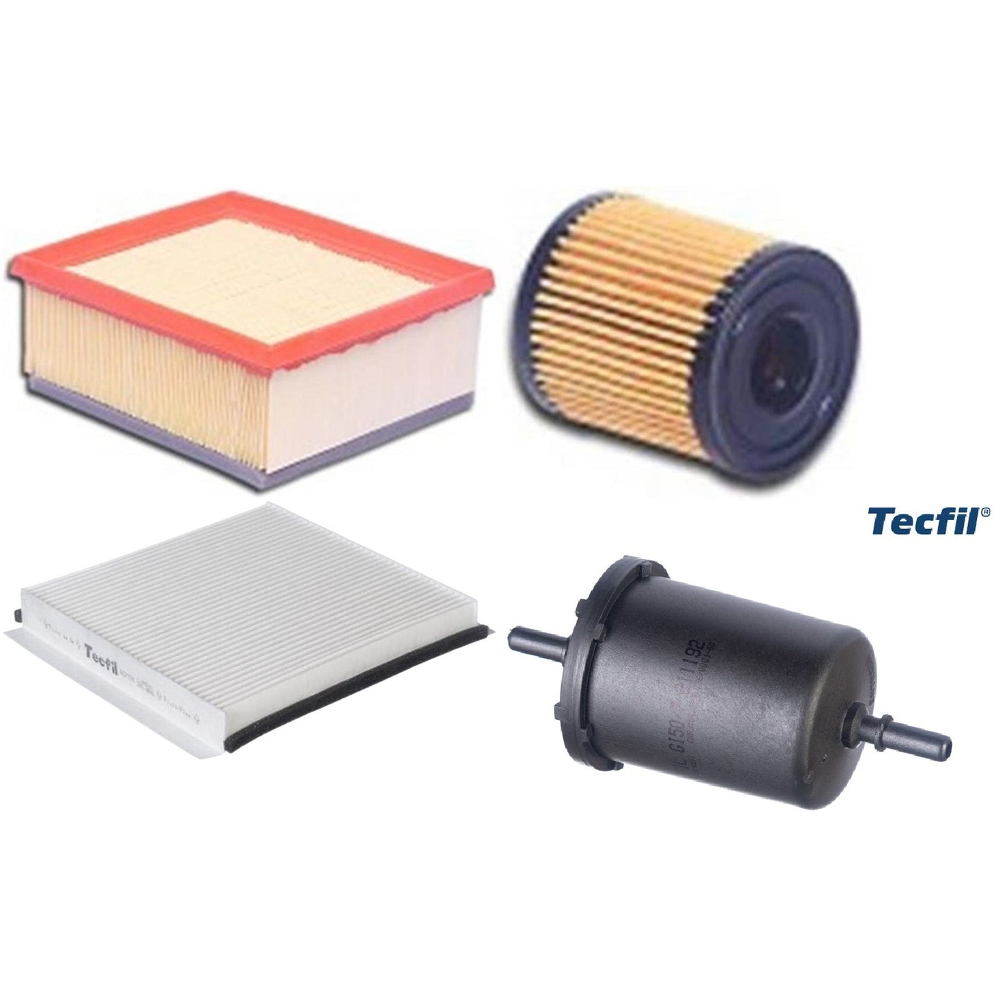 Kit Filtros de Ar do Motor, Óleo, Cabine e Combustível - Tecfil - ACP796 / ARL5050 / GI50/7 / PEL108 - (1)
