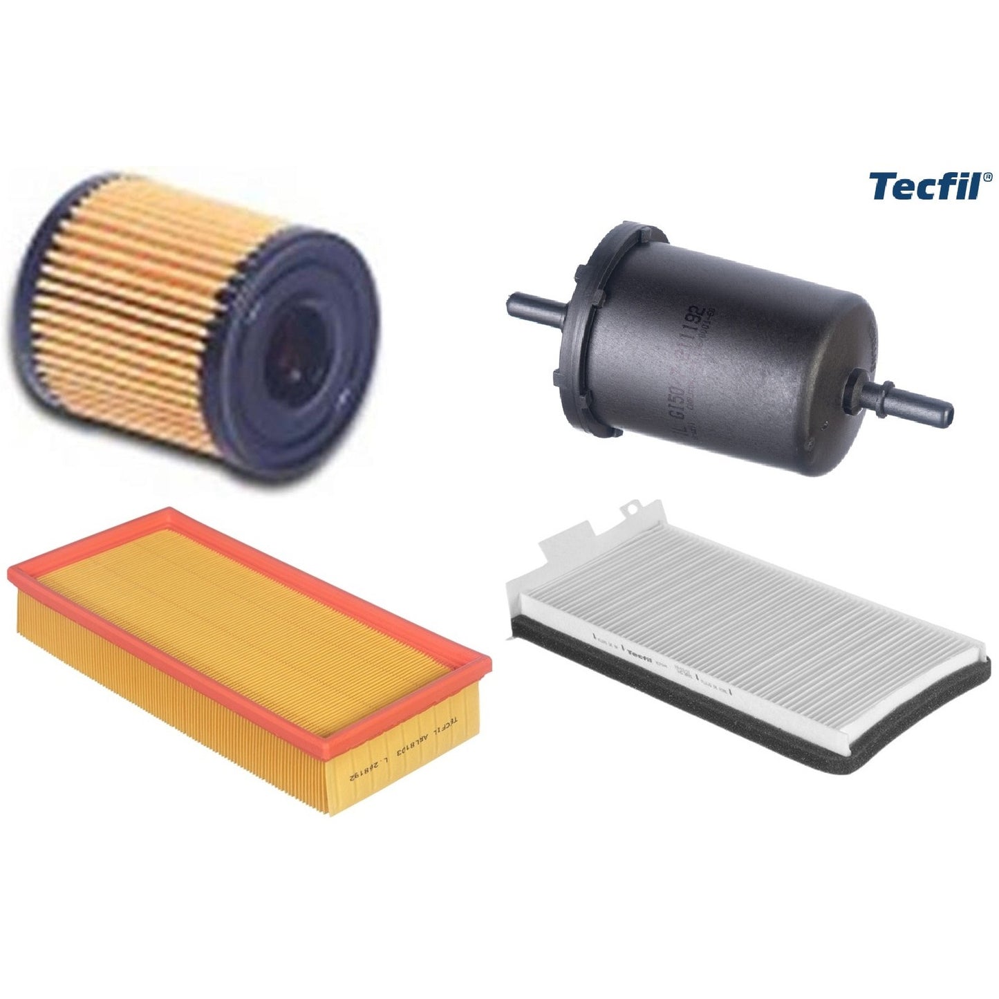 Kit Filtros de Ar do Motor, Óleo, Cabine e Combustível - Tecfil - ACP644 / ARL8103 / GI50/7 / PEL108 - (1)