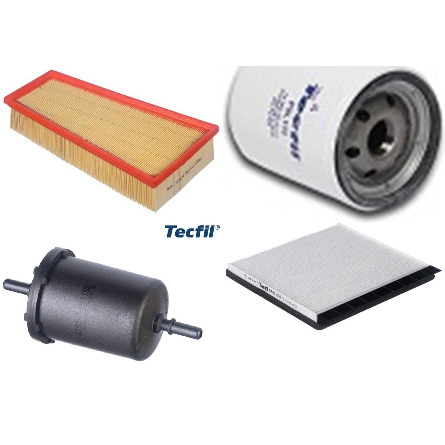 Kit Filtros de Ar do Motor, Óleo, Cabine e Combustível - Tecfil - ACP795 / ART5052 / GI50/7 / PSL135 - (1)