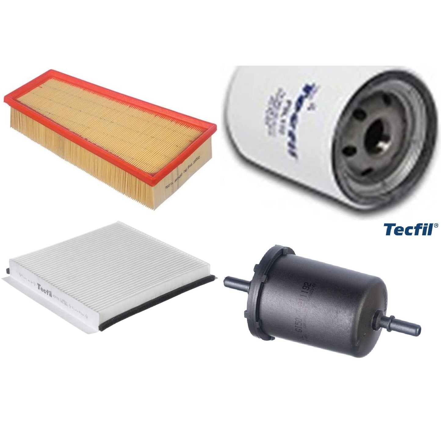 Kit Filtros de Ar do Motor, Óleo, Cabine e Combustível - Tecfil - ACP796 / ART5052 / GI50/7 / PSL135 - (1)