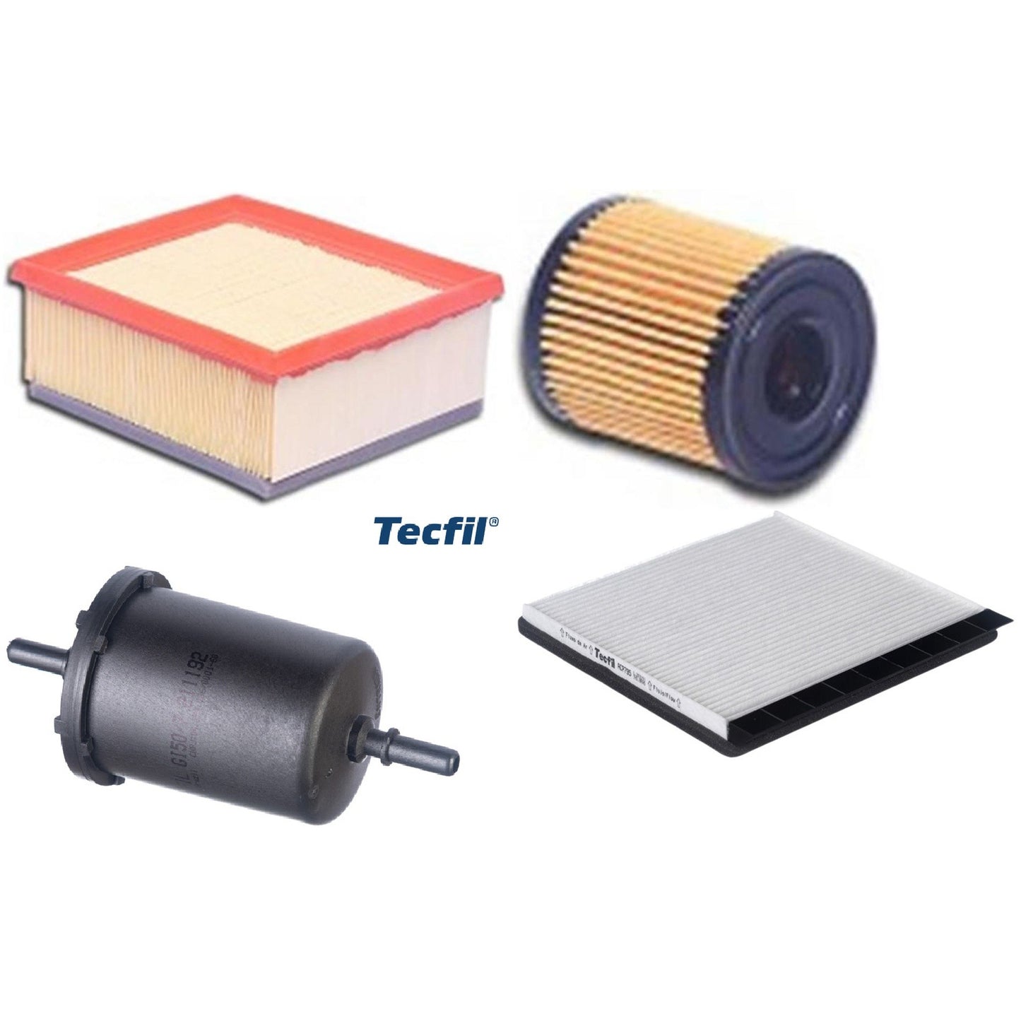Kit Filtros de Ar do Motor, Óleo, Cabine e Combustível - Tecfil - ACP795 / ARL5050 / GI50/7 / PEL108 - (1)