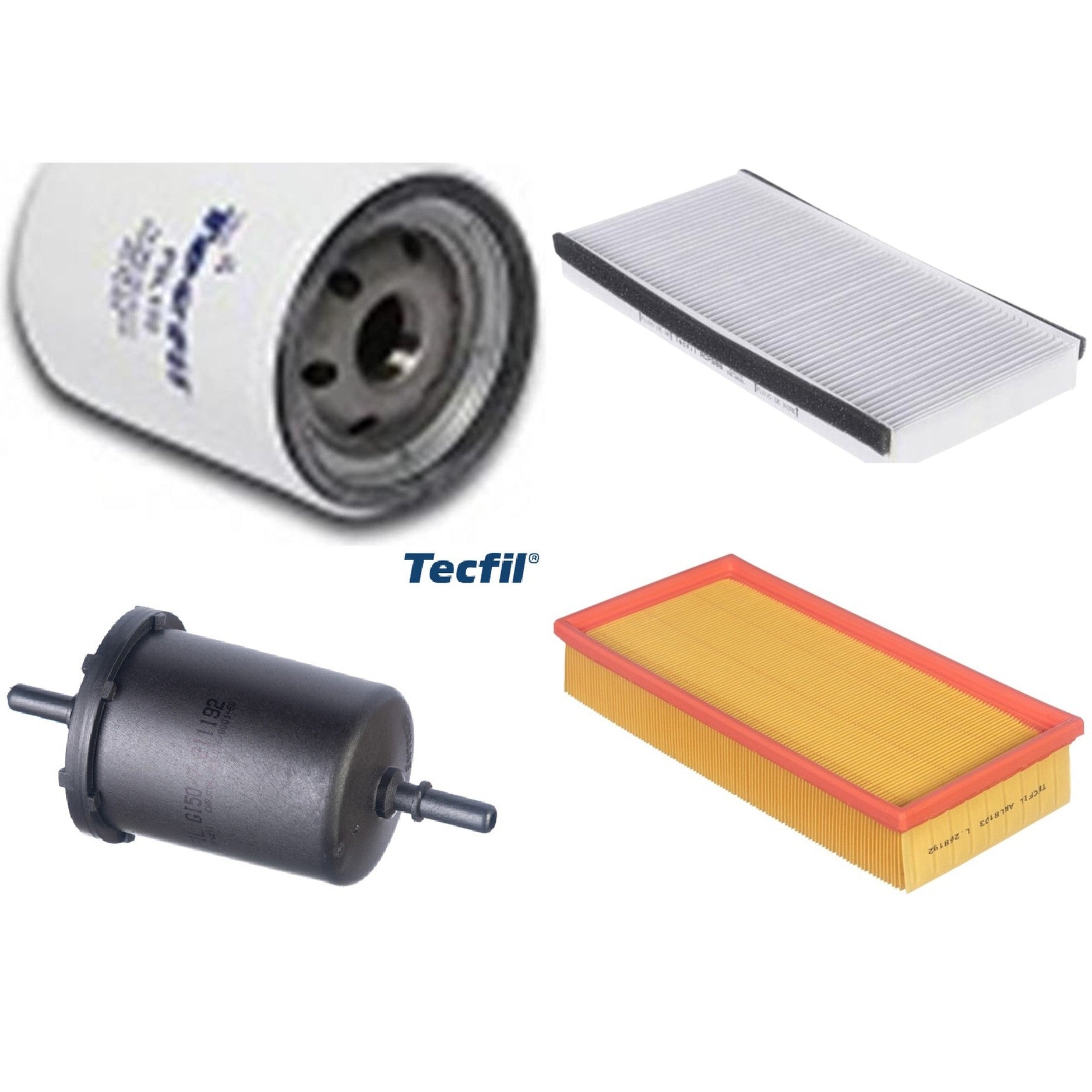 Kit Filtros de Ar do Motor, Óleo, Cabine e Combustível - Tecfil - ACP806 / ARL8103 / GI50/7 / PSL135 - (1)