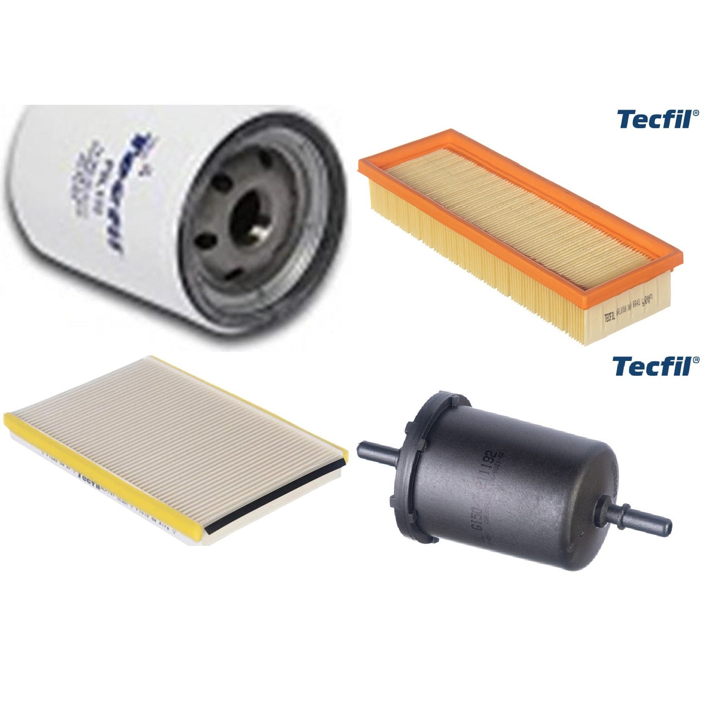 Kit Filtros de Ar do Motor, Óleo, Cabine e Combustível - Tecfil - ACP797 / ARL8106 / GI50/7 / PSL135 - (1)