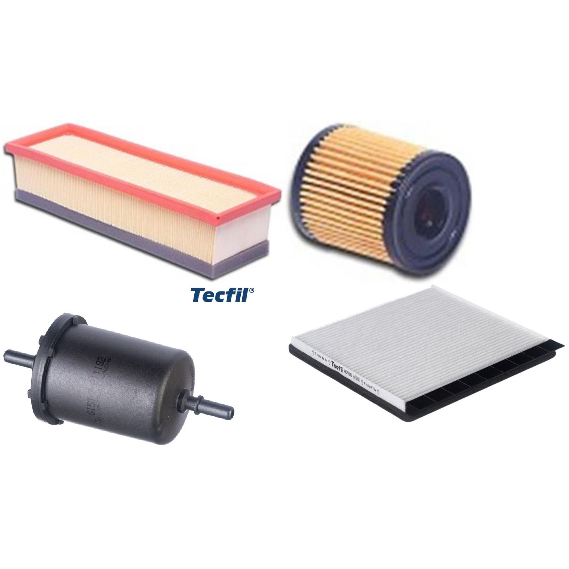 Kit Filtros de Ar do Motor, Óleo, Cabine e Combustível - Tecfil - ACP795 / ARL5053 / GI50/7 / PEL108 - (1)