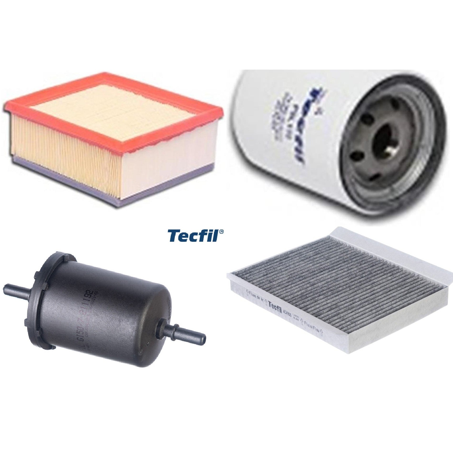 Kit Filtros de Ar do Motor, Óleo, Cabine e Combustível - Tecfil - ACA900 / ARL5050 / GI50/7 / PSL135 - (1)
