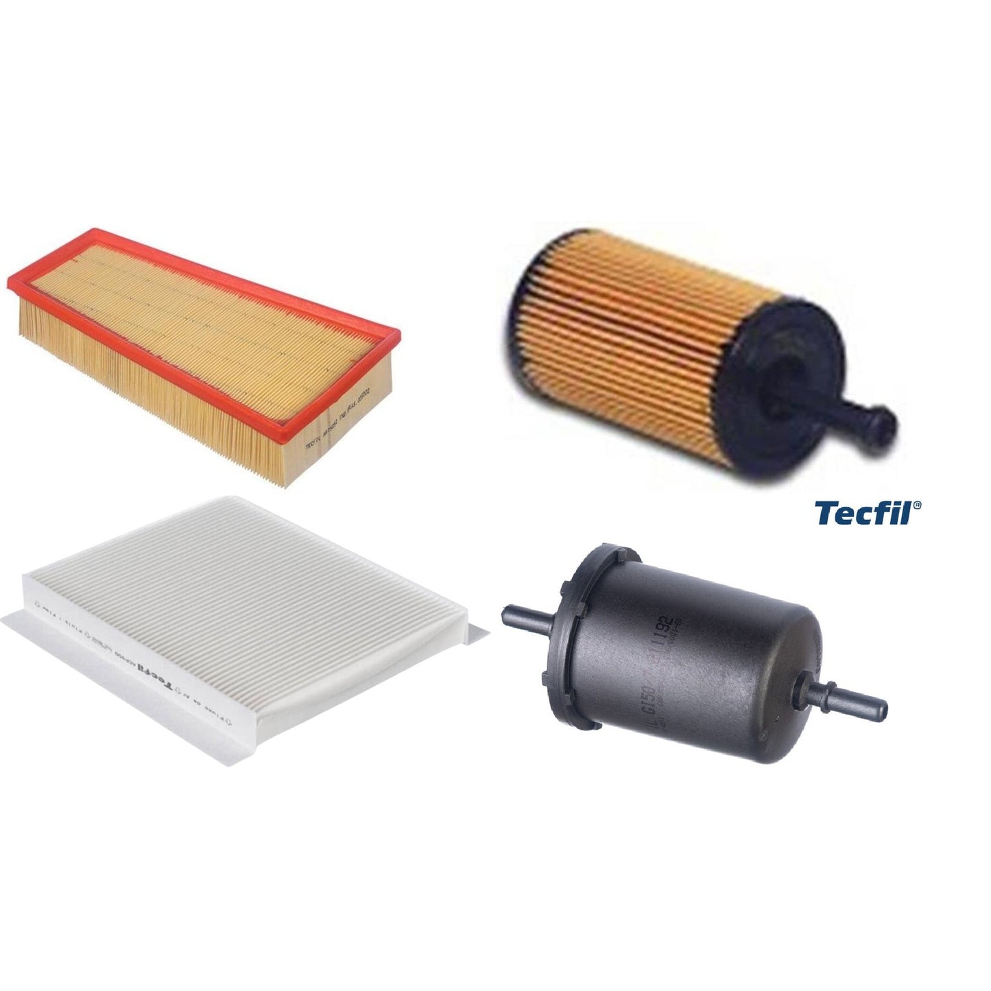 Kit Filtros de Ar do Motor, Óleo, Cabine e Combustível - Tecfil - ACP900 / ART5052 / GI50/7 / PEL110 - (1)