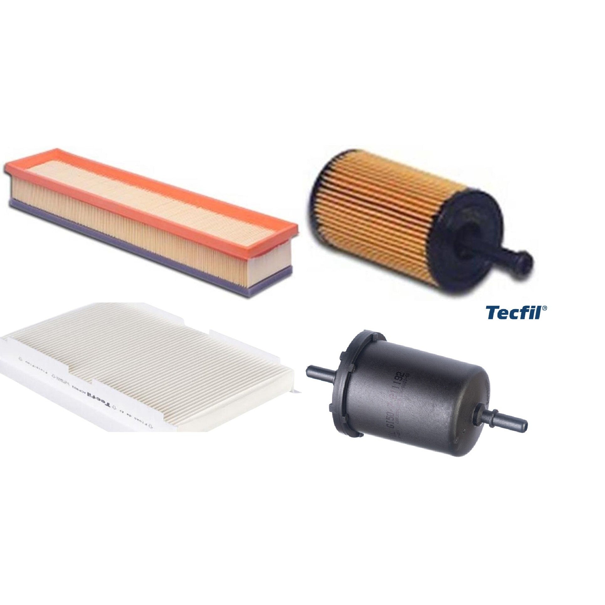 Kit Filtros de Ar do Motor, Óleo, Cabine e Combustível - Tecfil - ACP903 / ARL5049 / GI50/7 / PEL110 - (1)