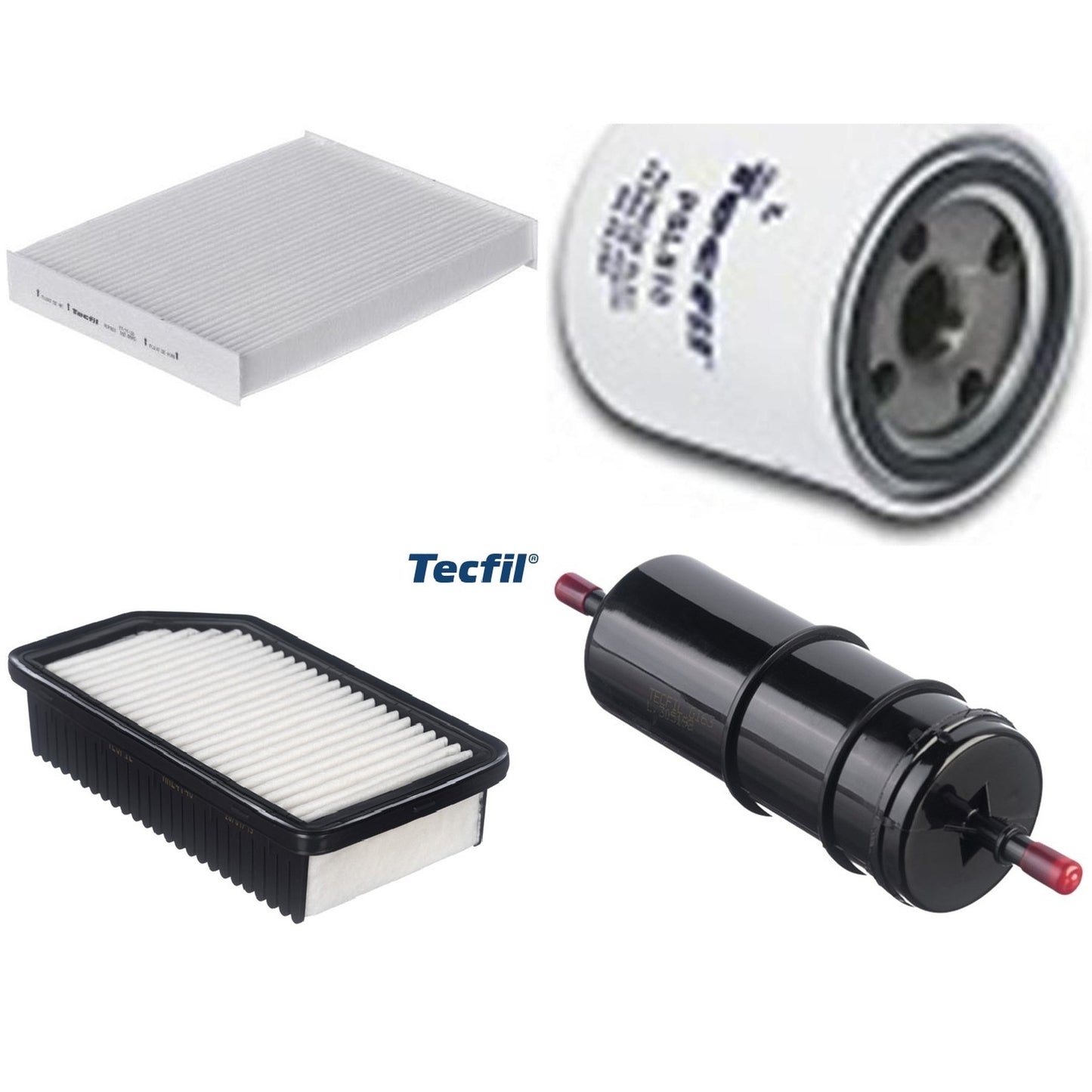 Kit Filtros de Ar do Motor, Óleo, Cabine e Combustível - Tecfil - ACP802 / ARL4148 / GI63 / PSL818 - (1)