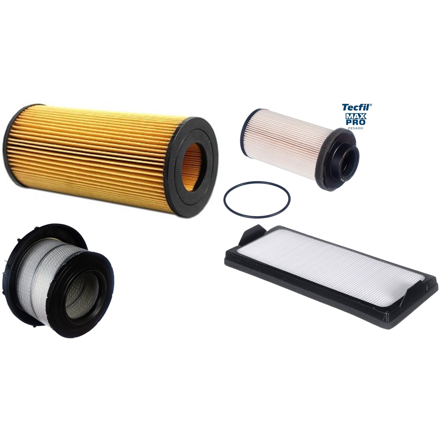 Kit Filtros de Ar do Motor, Óleo, Cabine e Combustível - Tecfil - ACP969/1 / AP9845 / PEC3021 / PEL2004 - (1)