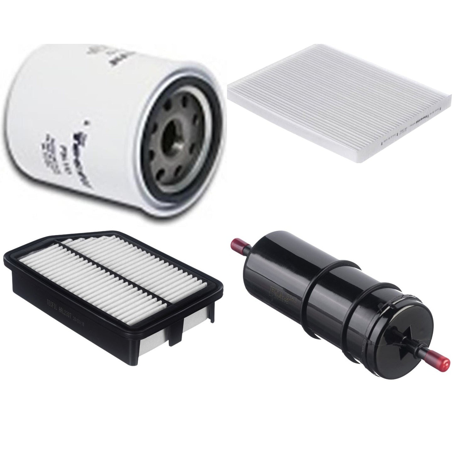 Kit Filtros de Ar do Motor, Óleo, Cabine e Combustível - Tecfil - ACP982 / ARL2337 / GI63 / PSL152 - (1)