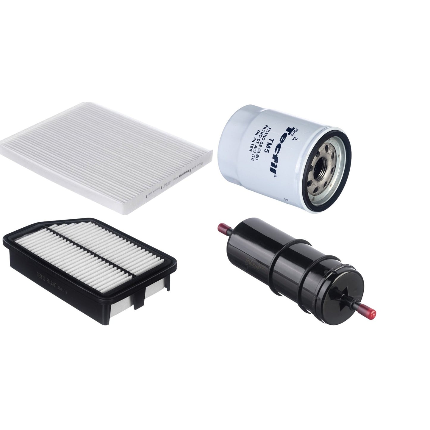 Kit Filtros de Ar do Motor, Óleo, Cabine e Combustível - Tecfil - ACP982 / ARL2337 / GI63 / PSL55M-(TM5) - (1)