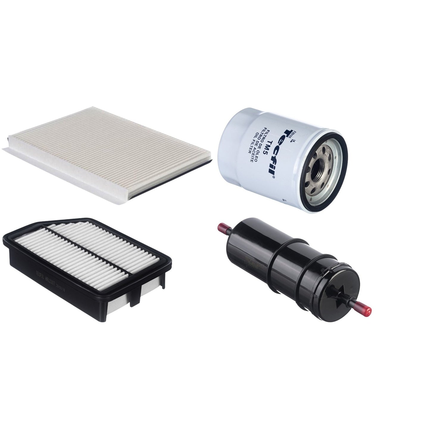 Kit Filtros de Ar do Motor, Óleo, Cabine e Combustível - Tecfil - ACP979 / ARL2337 / GI63 / PSL55M-(TM5) - (1)