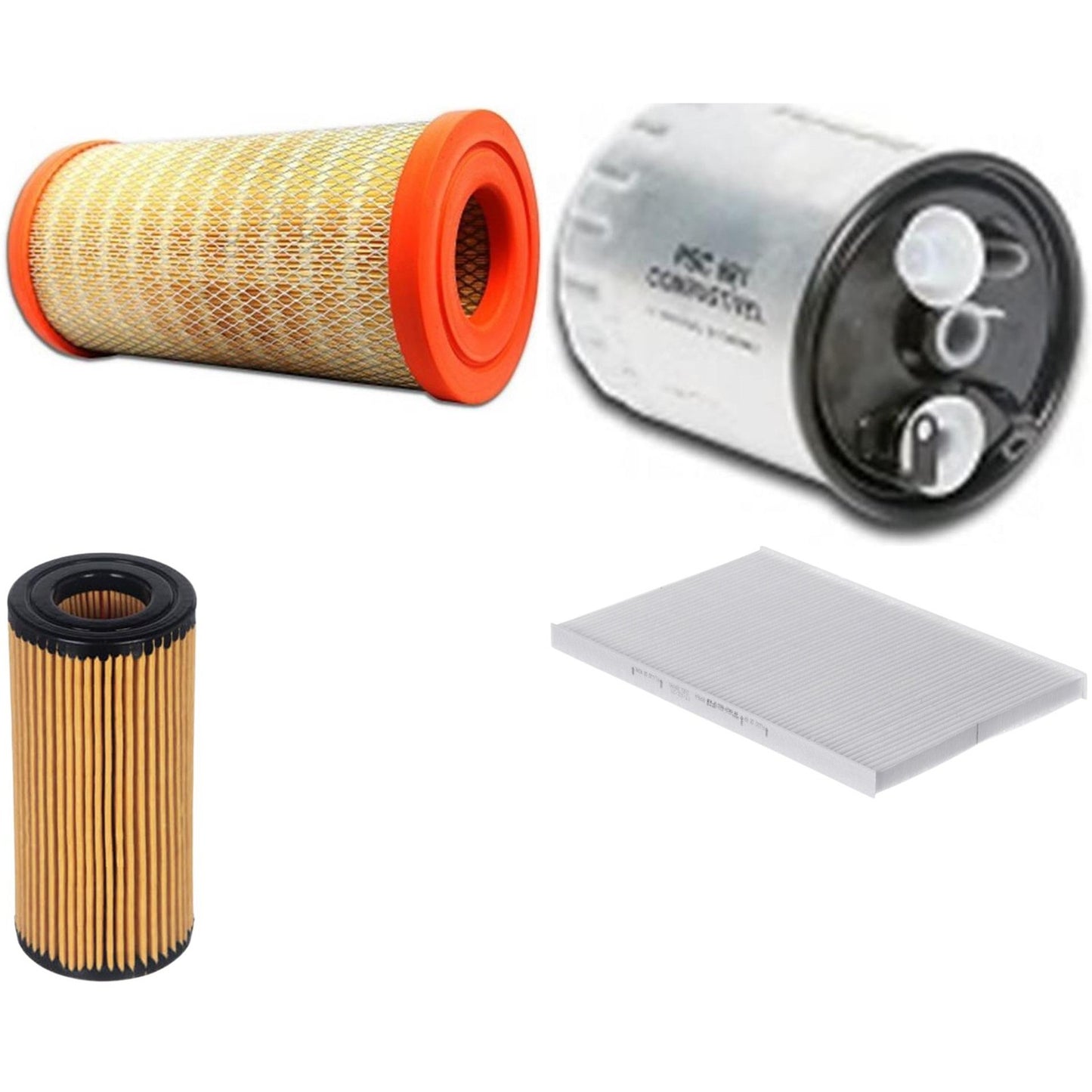 Kit Filtros de Ar do Motor, Óleo, Cabine e Combustível - Tecfil - ACP964 / ARS9838 / PEL107 / PSC881 - (1)