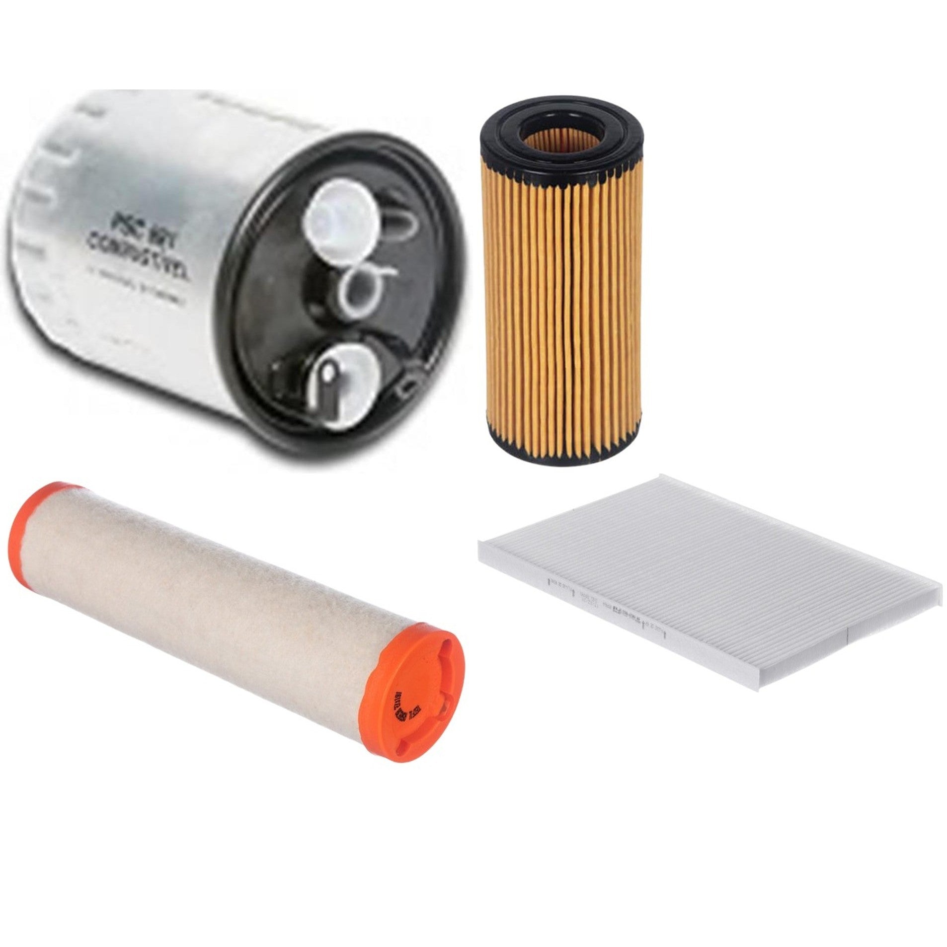 Kit Filtros de Ar do Motor, Óleo, Cabine e Combustível - Tecfil - ACP964 / ASR838 / PEL107 / PSC881 - (1)
